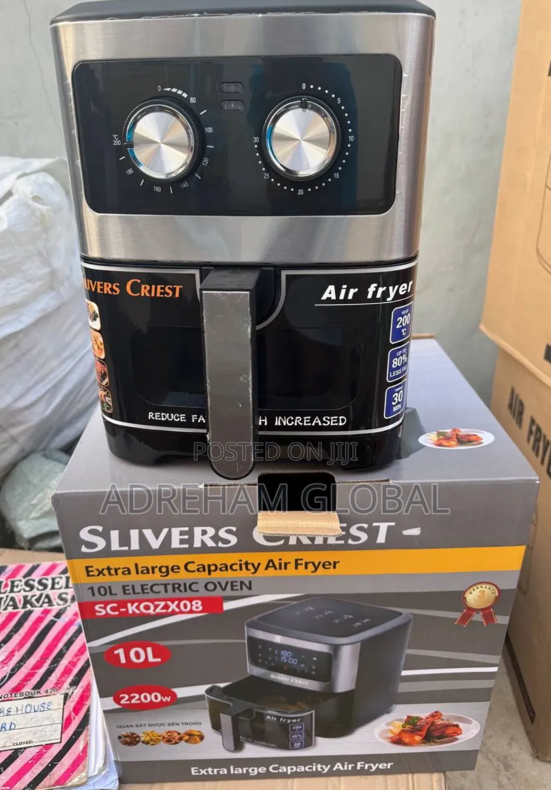 10ltr Silver Crest Manual Extra Large Capacity Electric Oven/Air Fryer