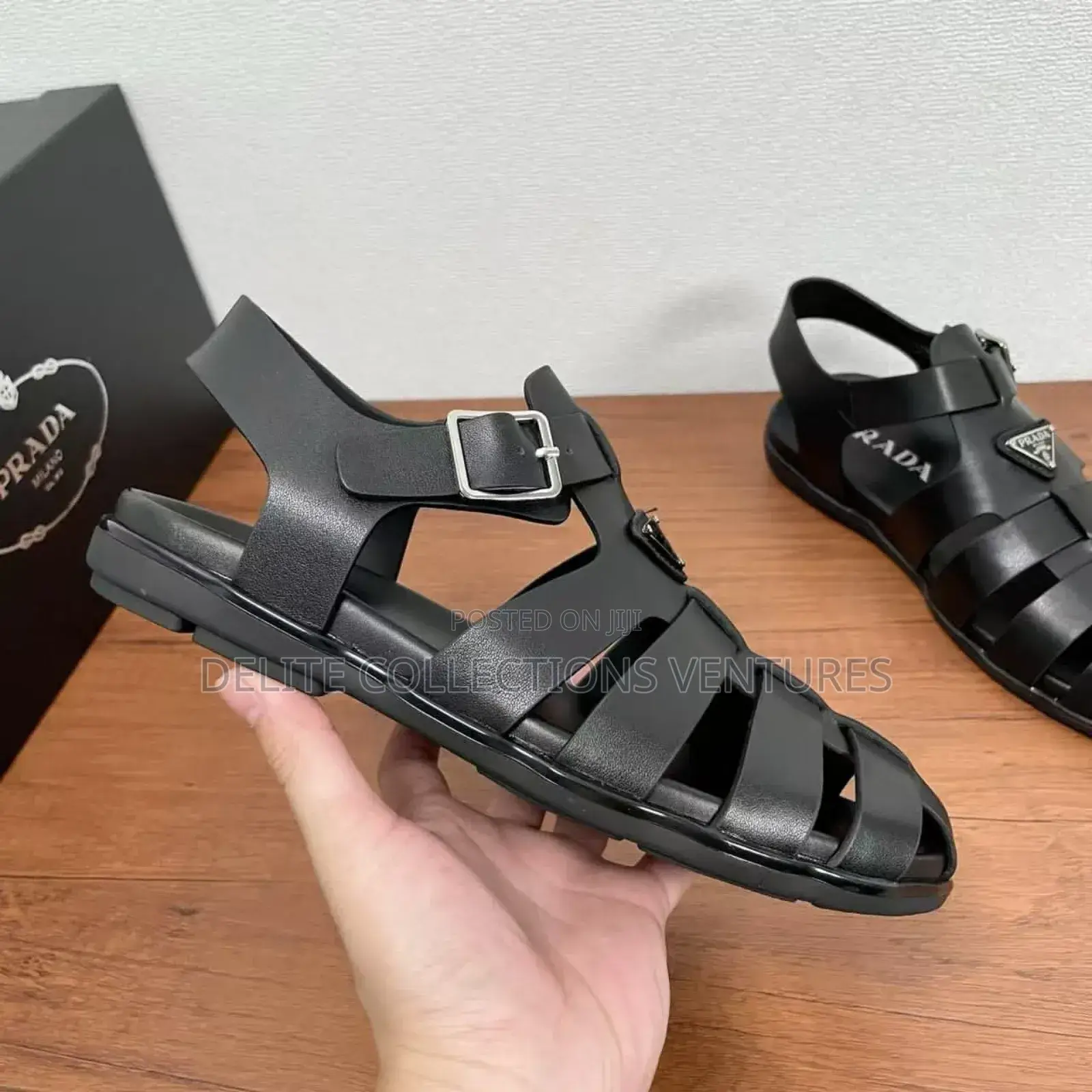 Original Prada Leather Fisherman Sandals Code: 2x3119_3lkk_f0002