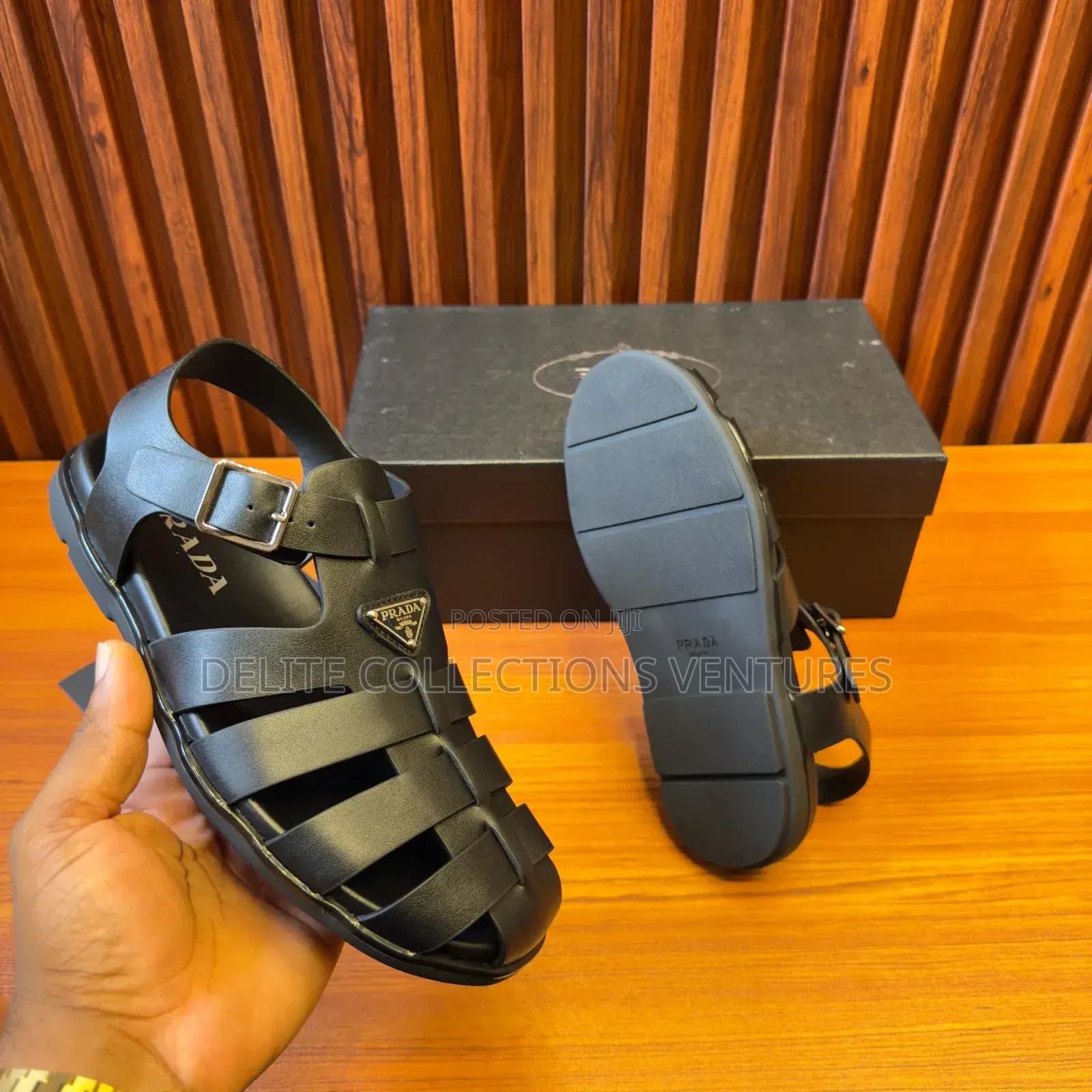 Original Prada Leather Fisherman Sandals Code: 2x3119_3lkk_f0002