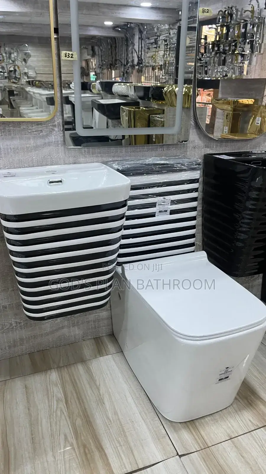 Black and White Water Closet