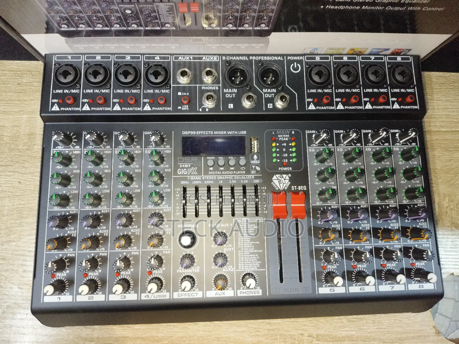 St 8eq Steck Audio Professional 8 Channels Audio/Music Mixer