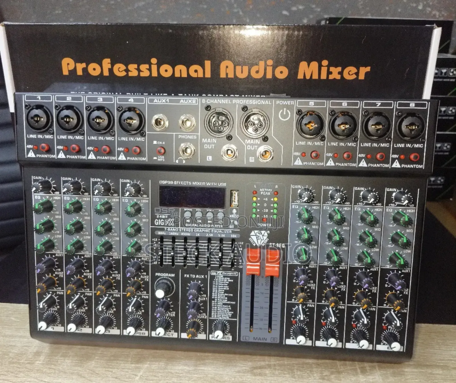 St 8eq Steck Audio Professional 8 Channels Audio/Music Mixer