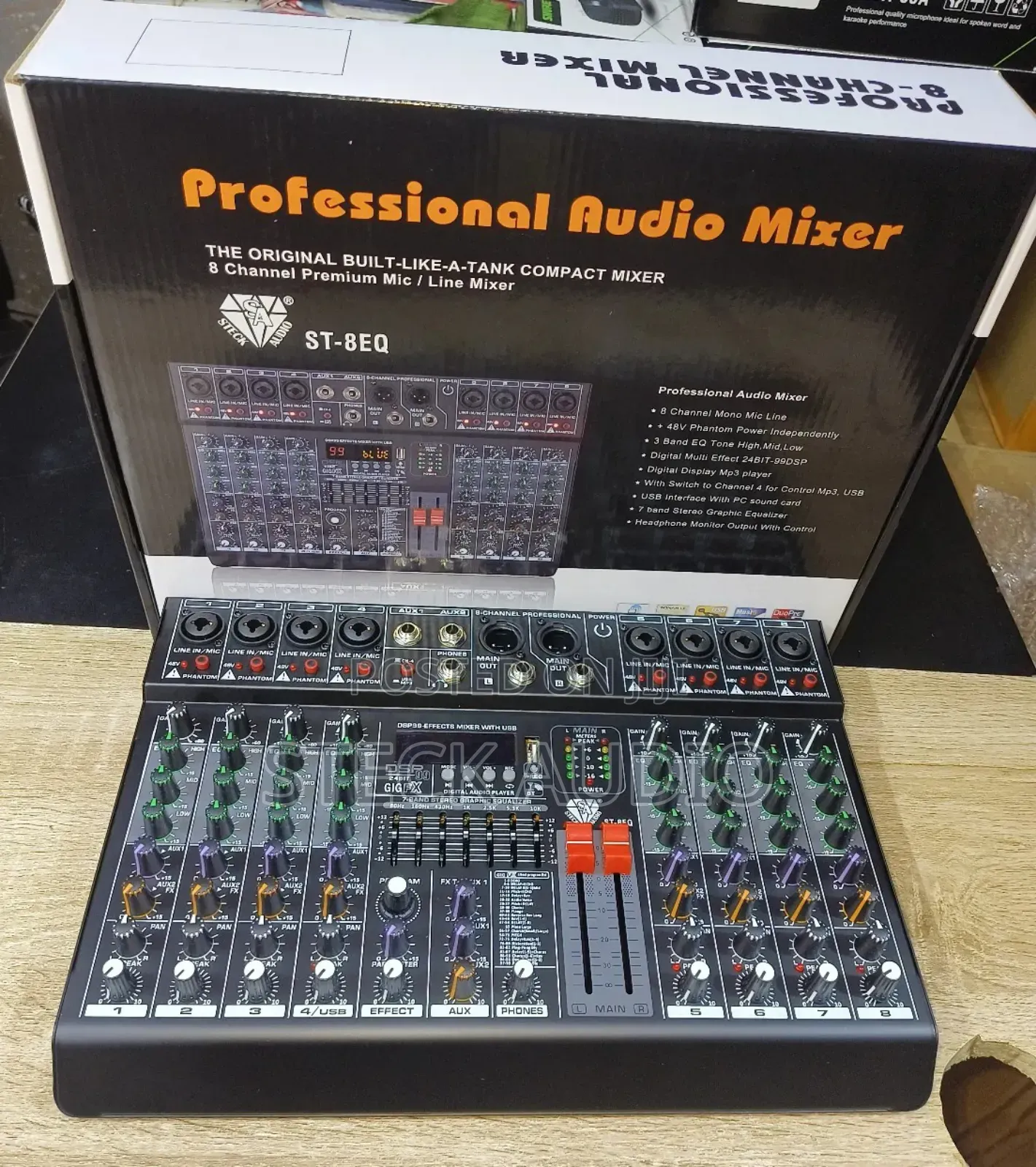 St 8eq Steck Audio Professional 8 Channels Audio/Music Mixer