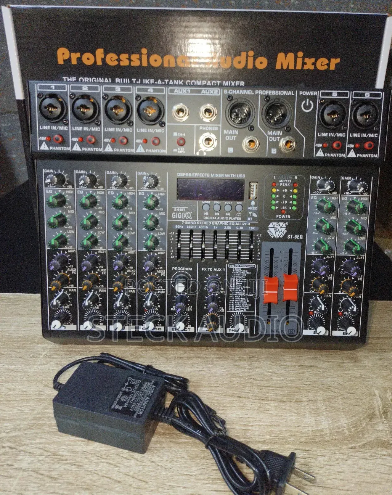 St 6eq Steck Audio Professional 6 Channels Audio, Music Mixer