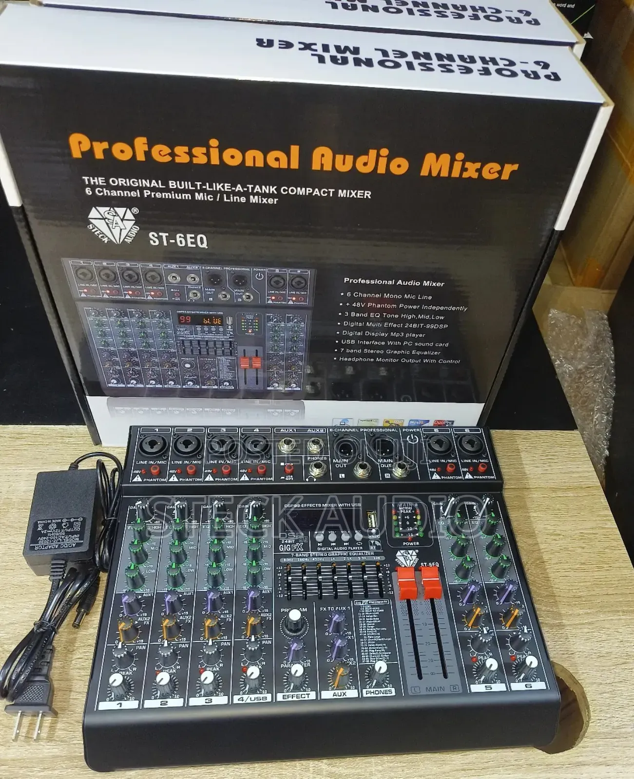 St 6eq Steck Audio Professional 6 Channels Audio, Music Mixer