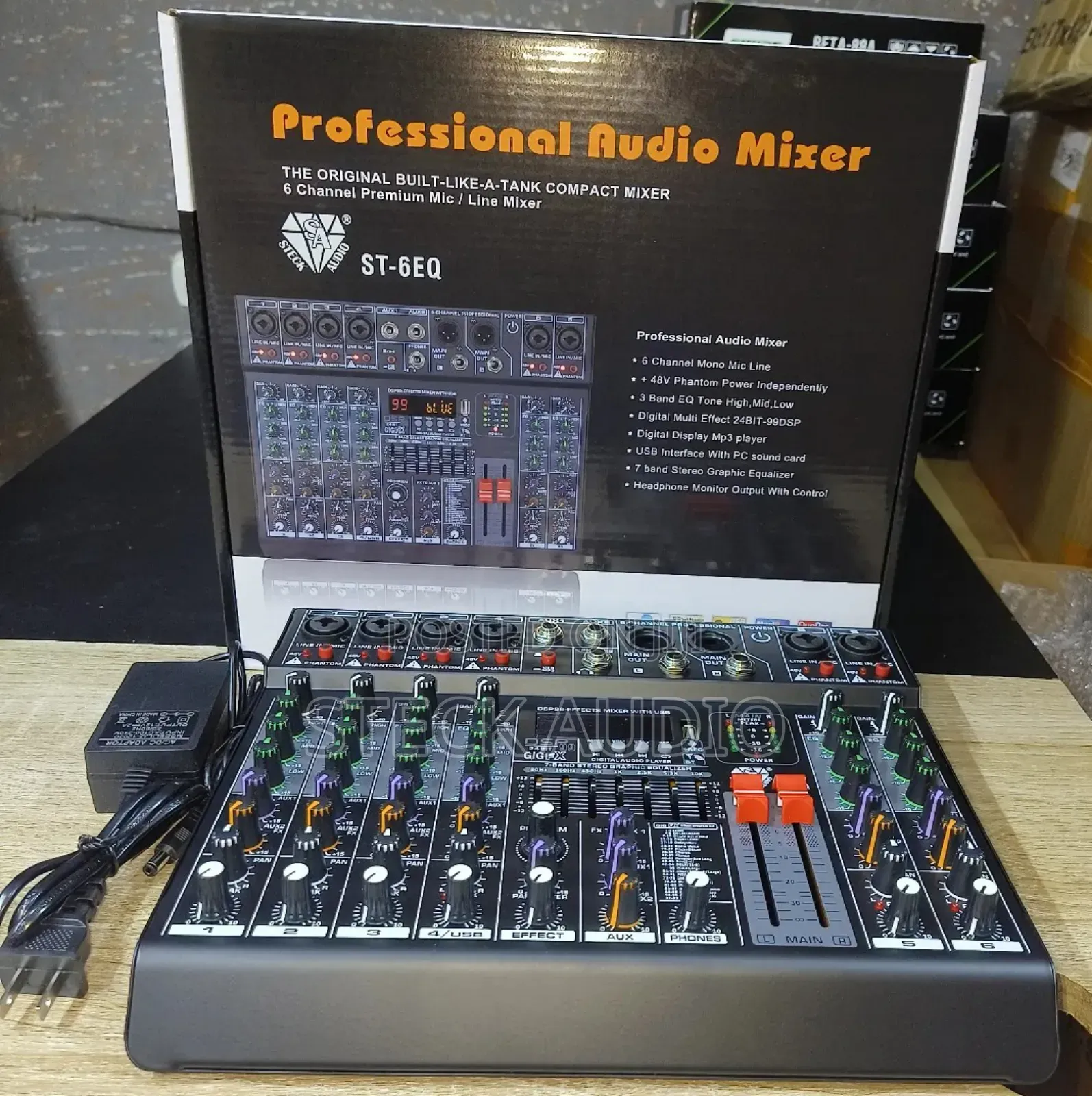 St 6eq Steck Audio Professional 6 Channels Audio, Music Mixer