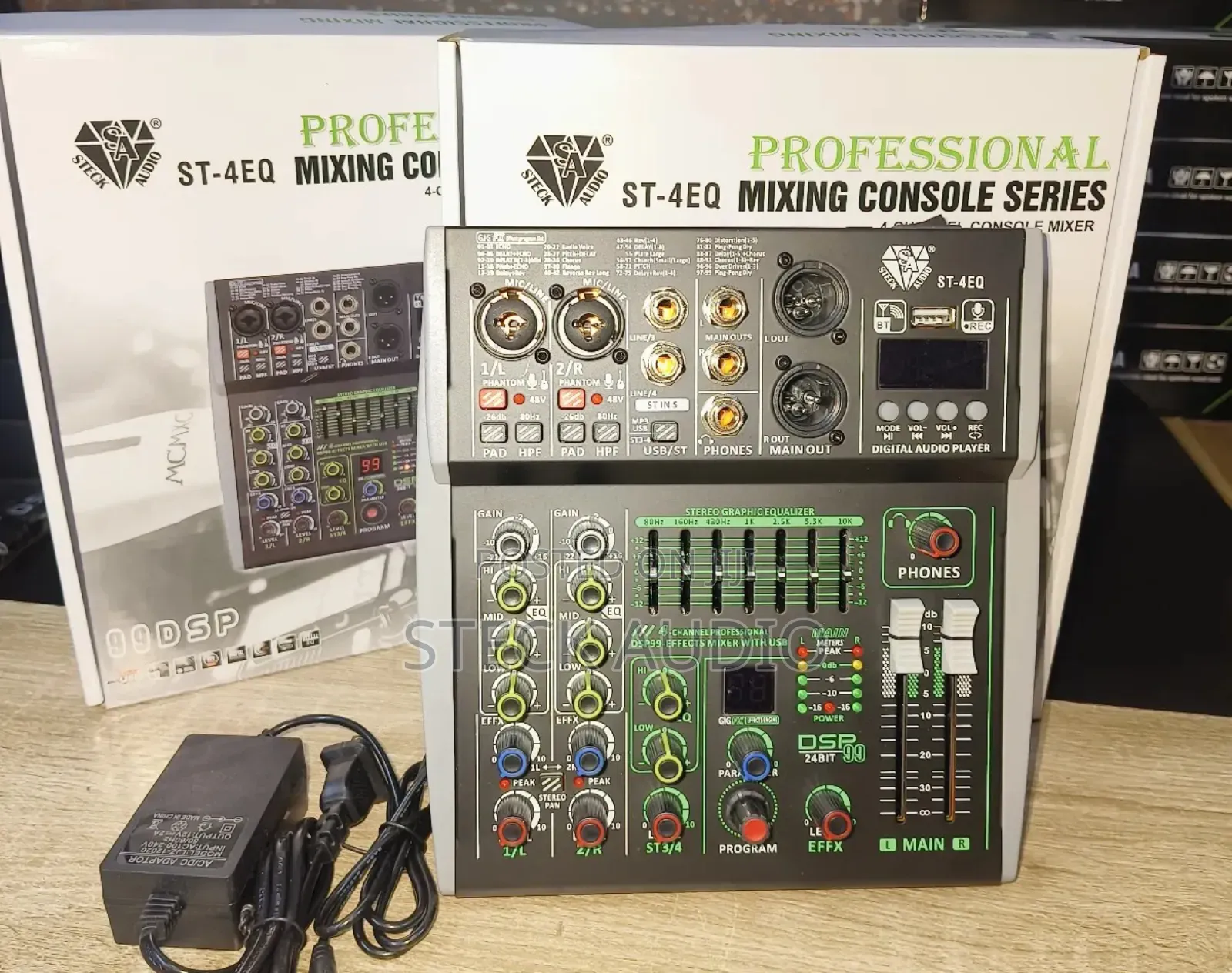 St 4eq Steck Audio Professional 4chanel Audio Mixer