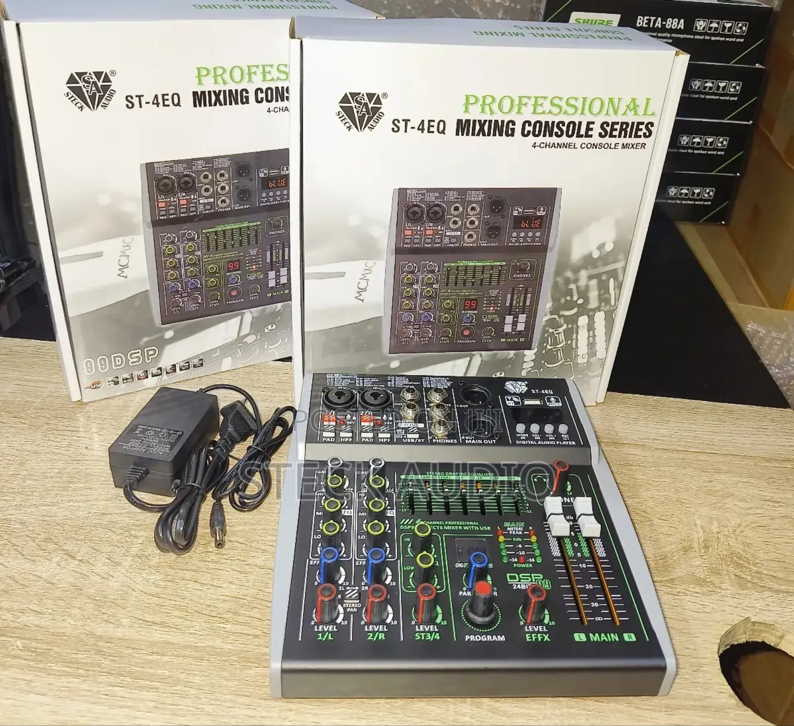 St 4eq Steck Audio Professional 4chanel Audio Mixer