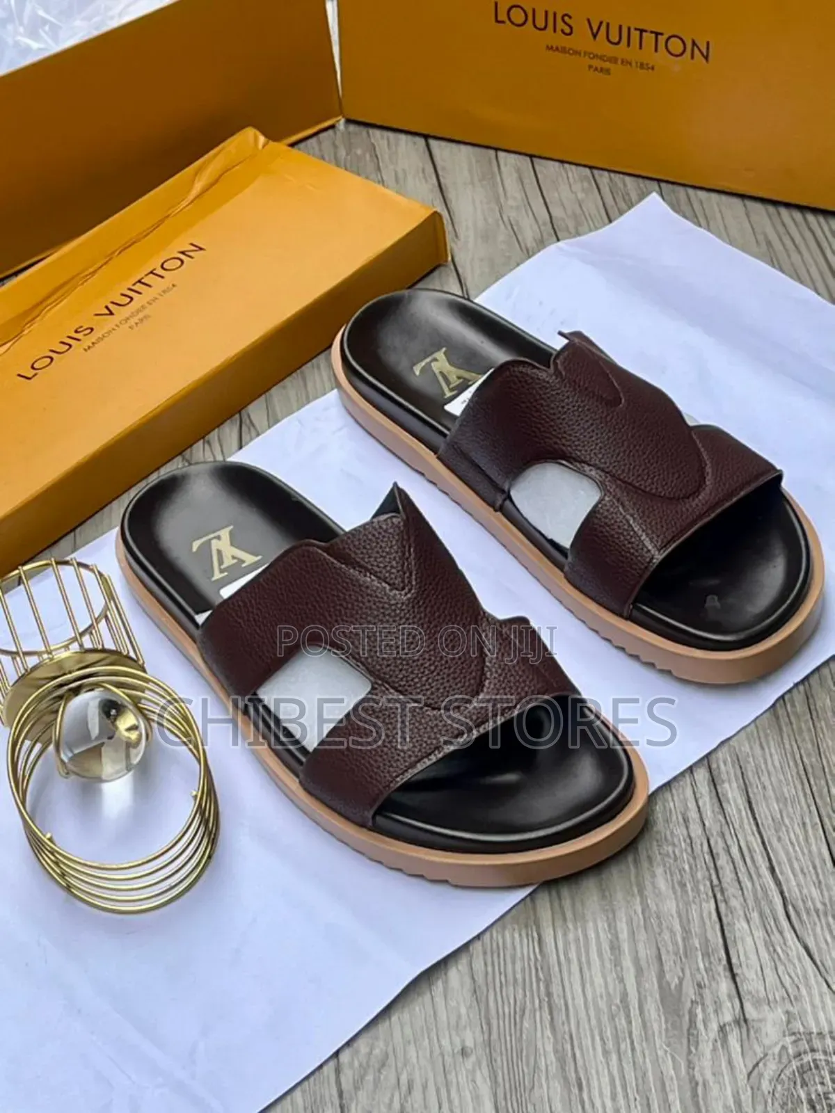 Luxury Louis Vuitton Mens Slippers