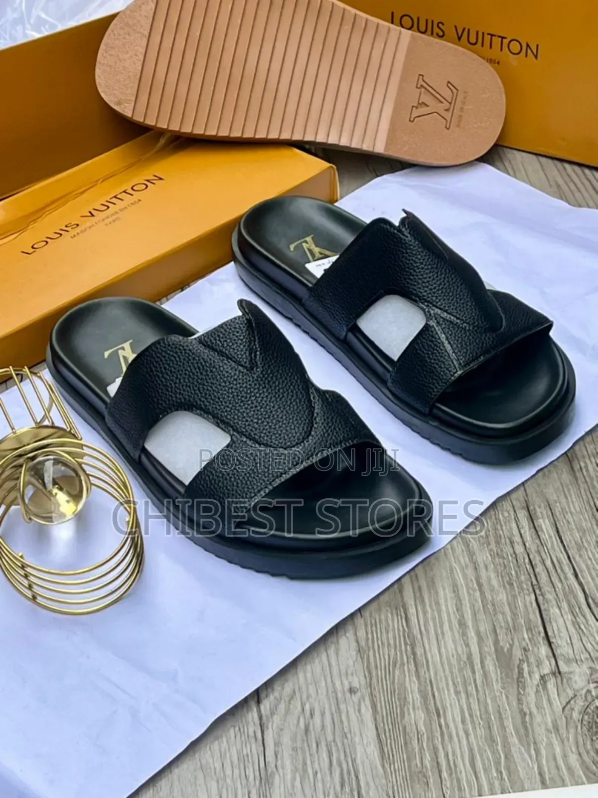 Luxury Louis Vuitton Mens Slippers