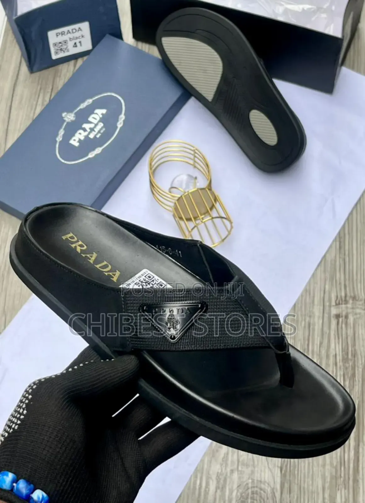 Luxury Prada Mens Slippers