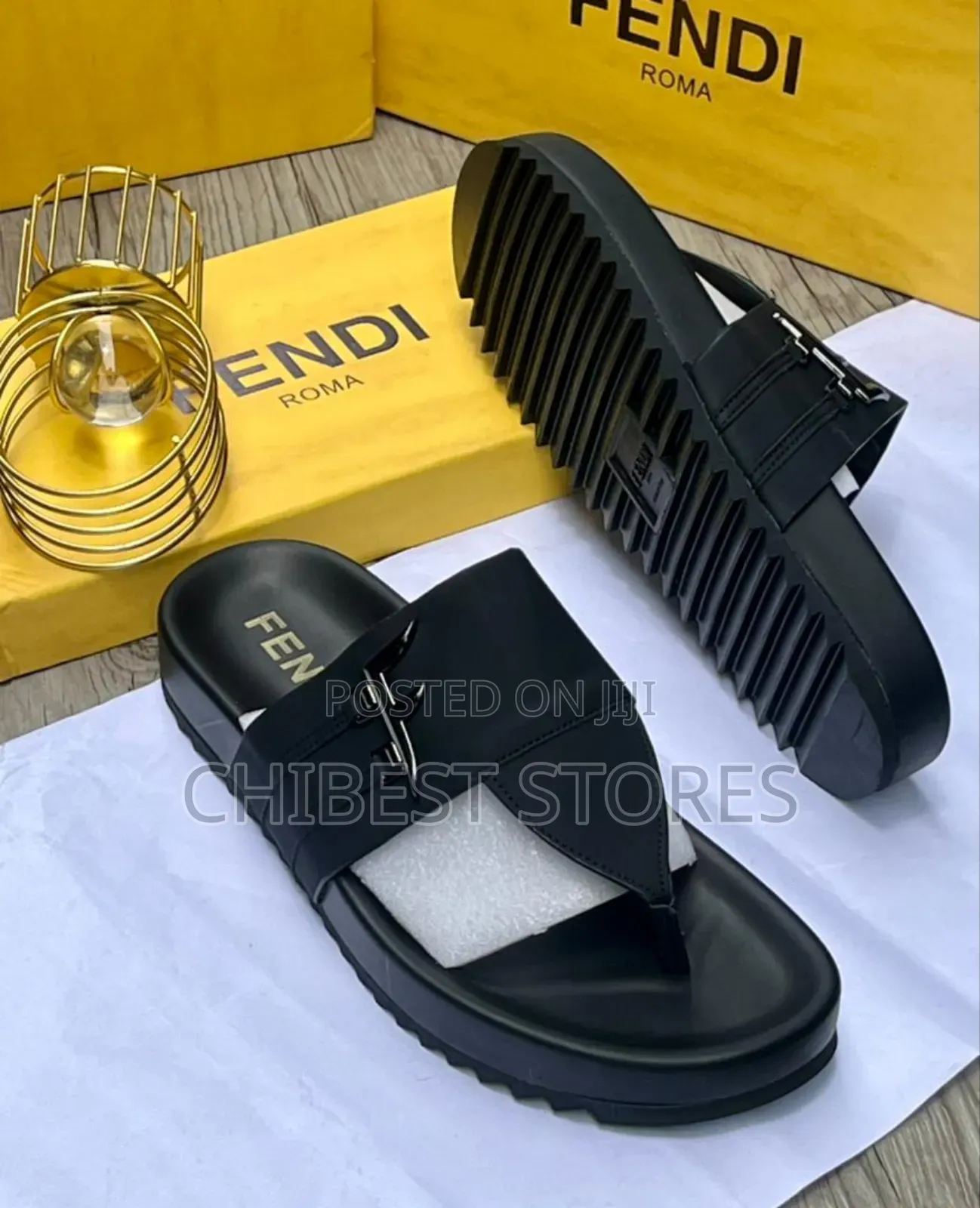 Luxury Fendi Mens Slippers