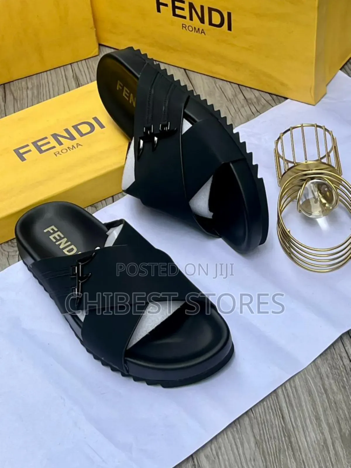 Quality Fendi Mens Slippers