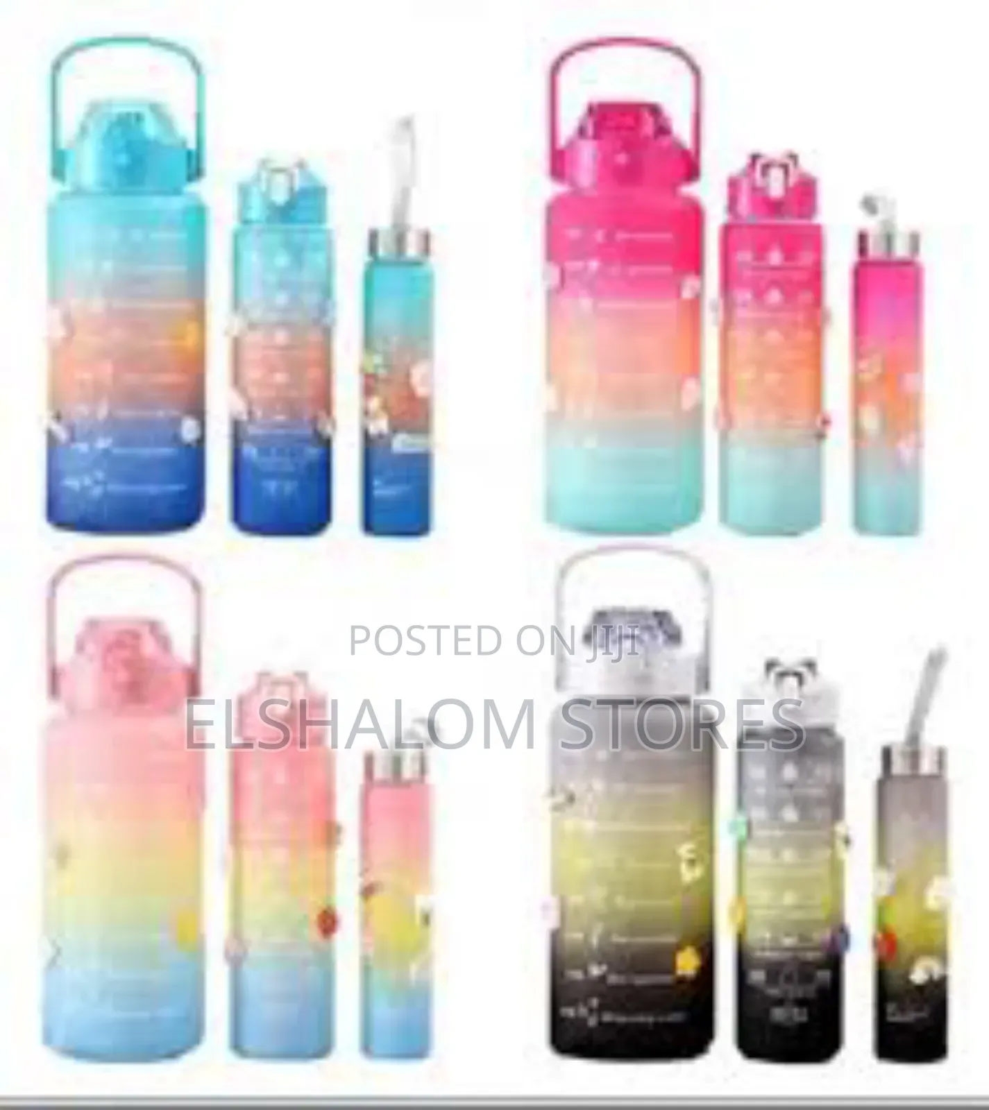 3 in 1 Motivational Water Bottle