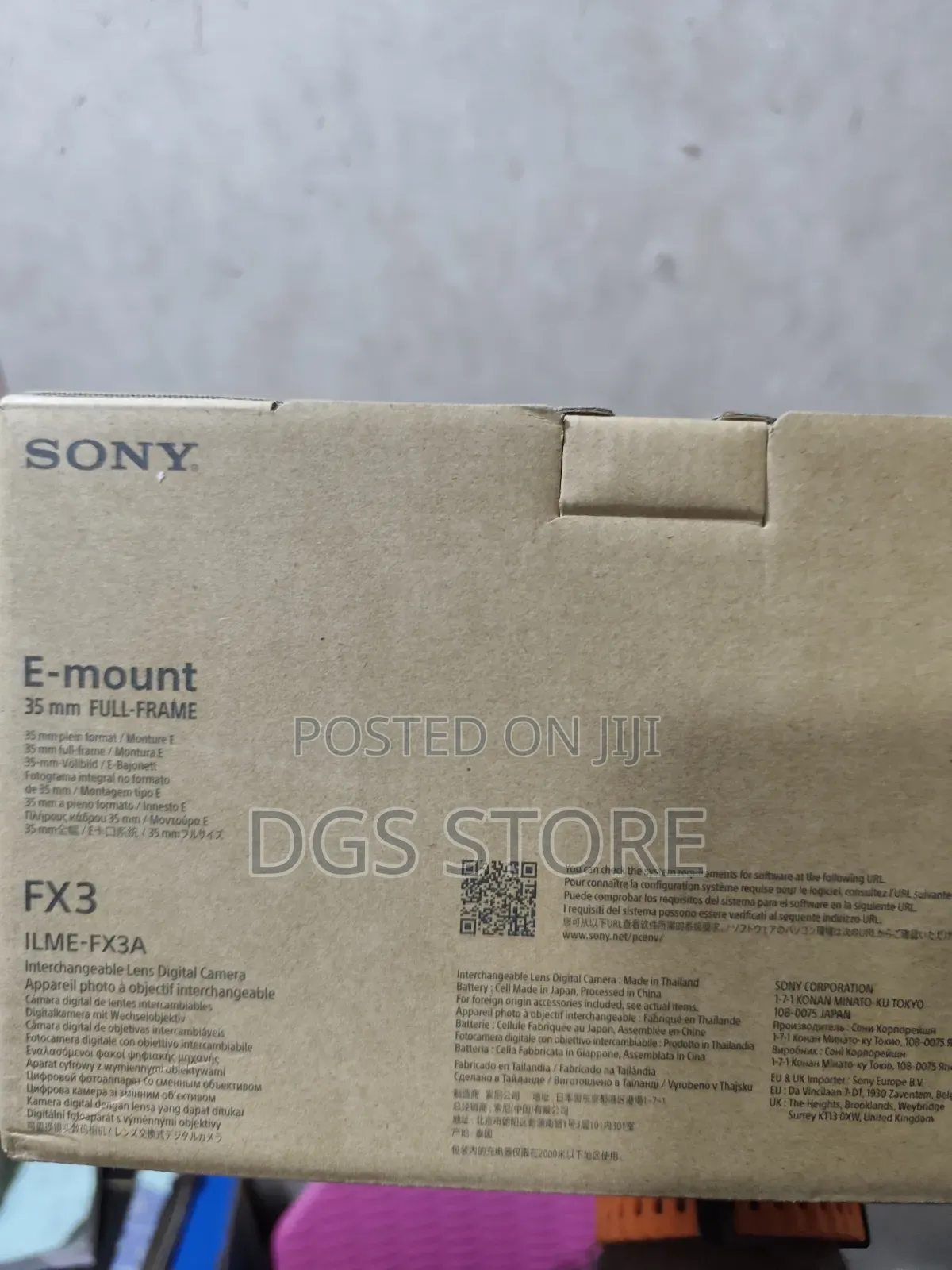 Sony Cinema Line Fx3 Camera