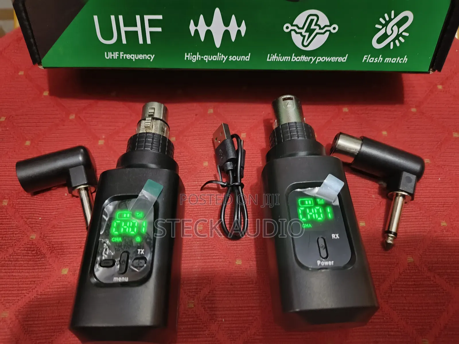 Marktone Usa Wireless Transmitter System Instrument Mic Converter,
