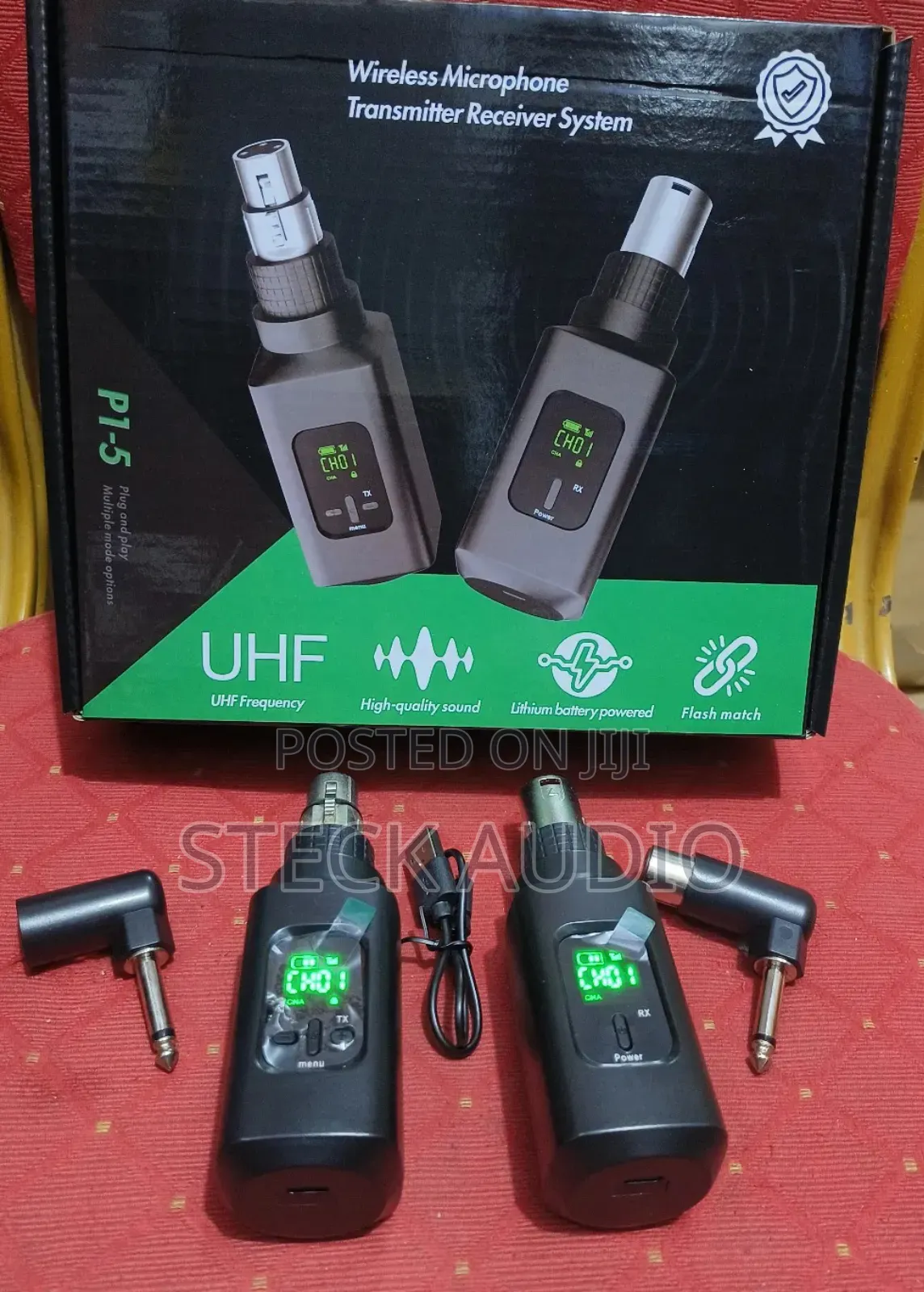 Marktone Usa Wireless Transmitter System Instrument Mic Converter,