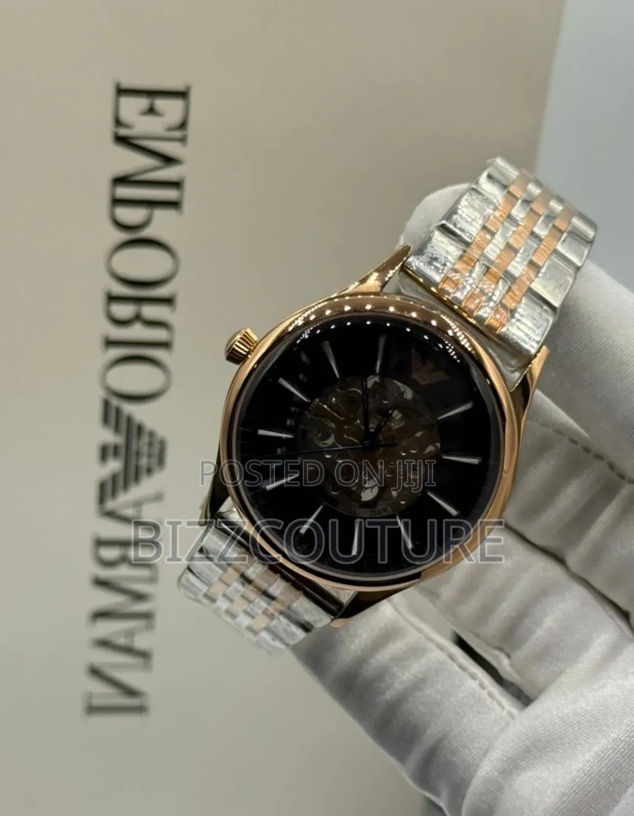 Original Emporio Armani Two-Tone Stainless Steel, Mechanical Watch
