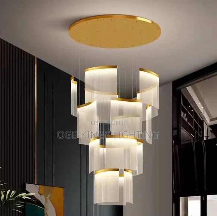 Modern Luxury Crystal Chandelier Forloft Villa Large Statement Pendant