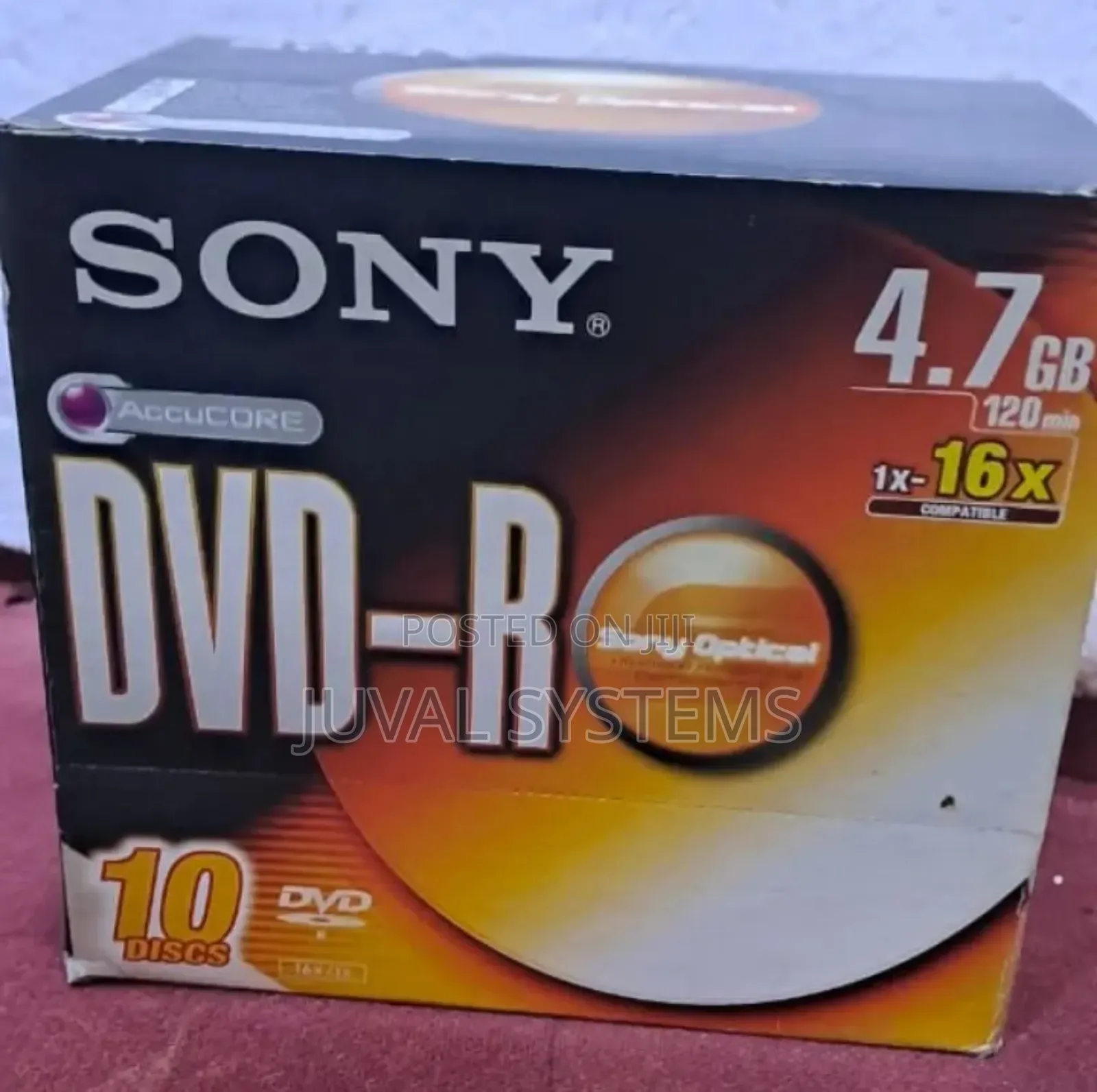 Sony 4.7gb DVD-R Optical Discs (10 Discs)