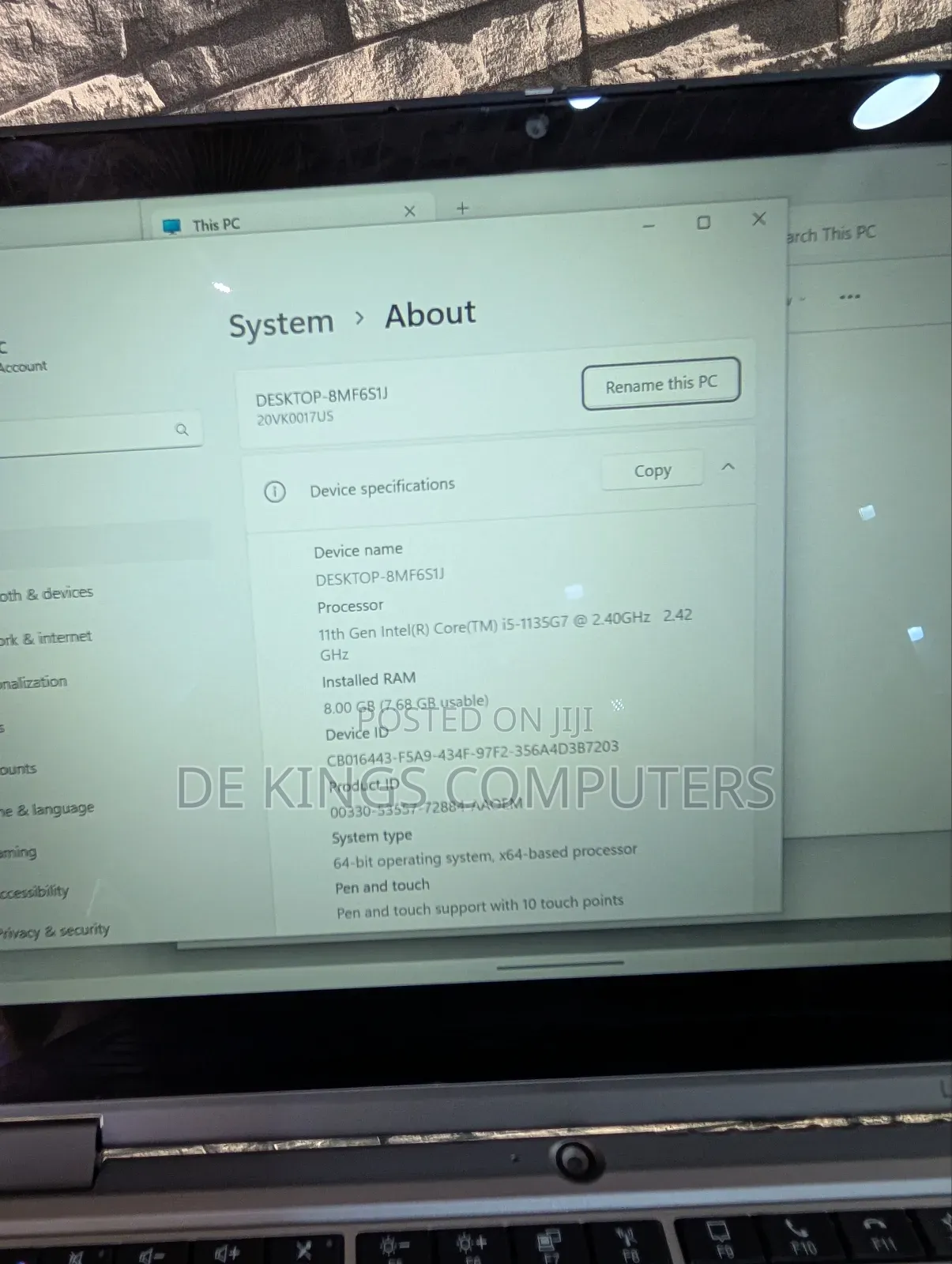 Laptop Lenovo ThinkPad L13 Yoga 8GB Intel Core i5 SSD 256GB