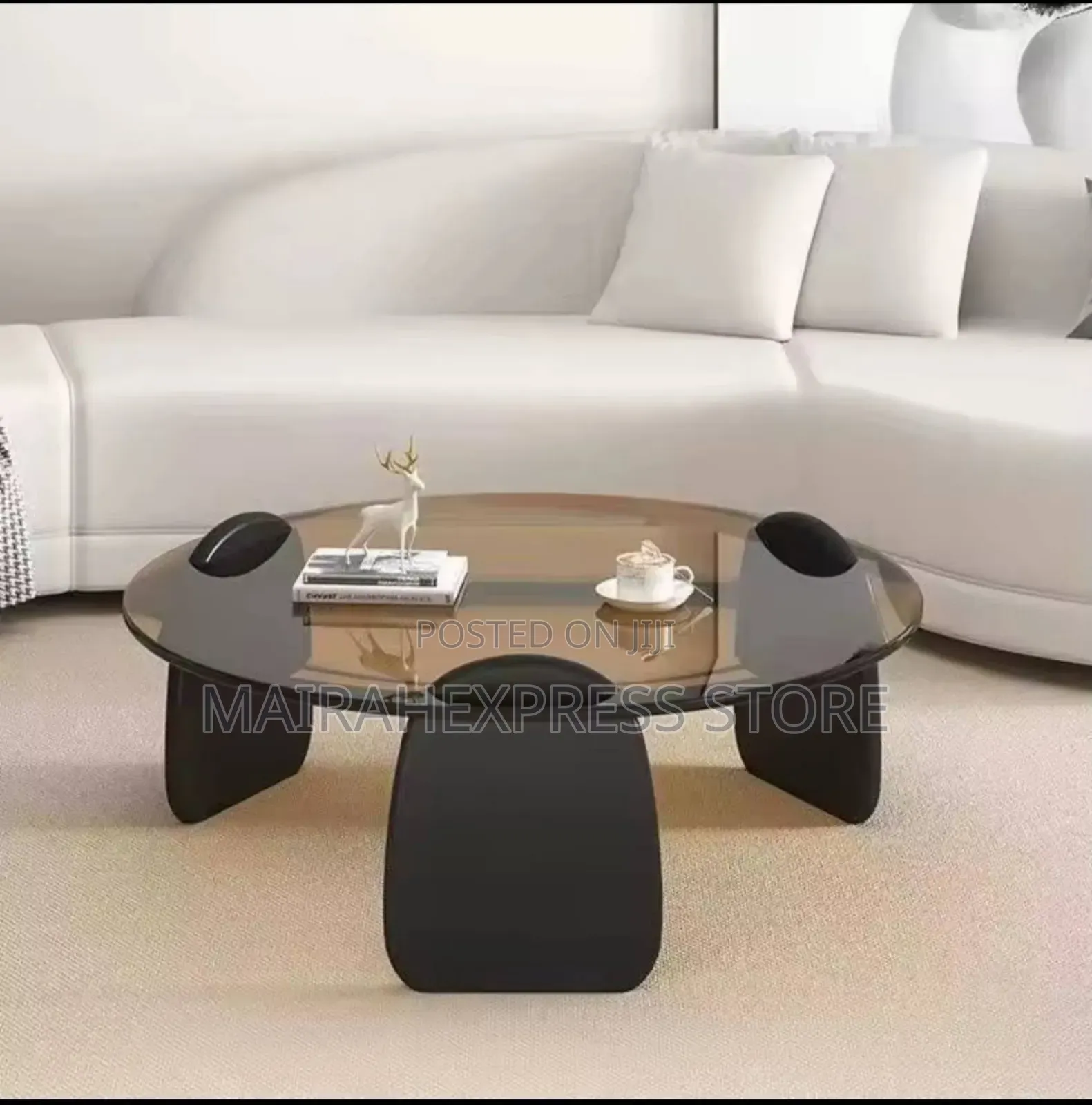 Modern Round Glass Center Table