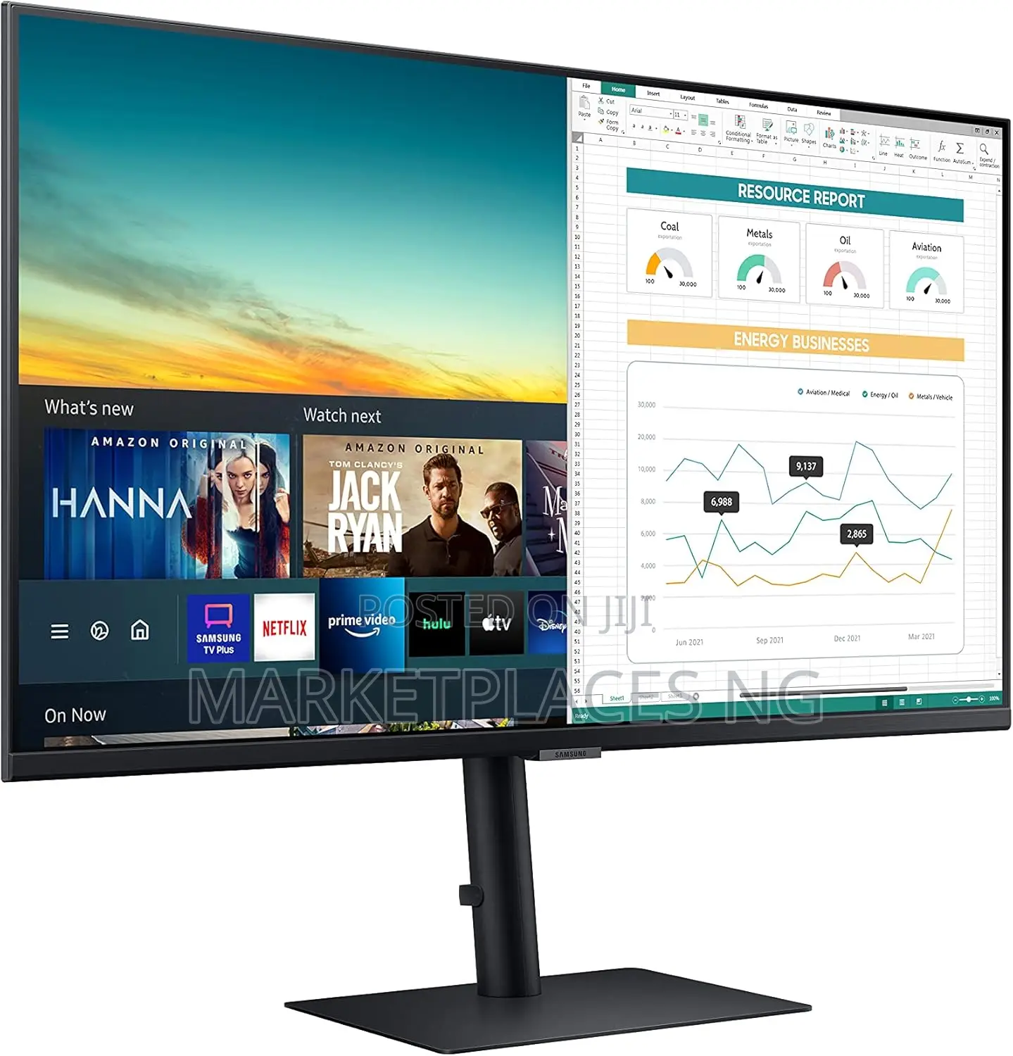 Samsung 32′′ M5 Smart Monitor – Fhd, Streaming Apps, Dex, Airplay
