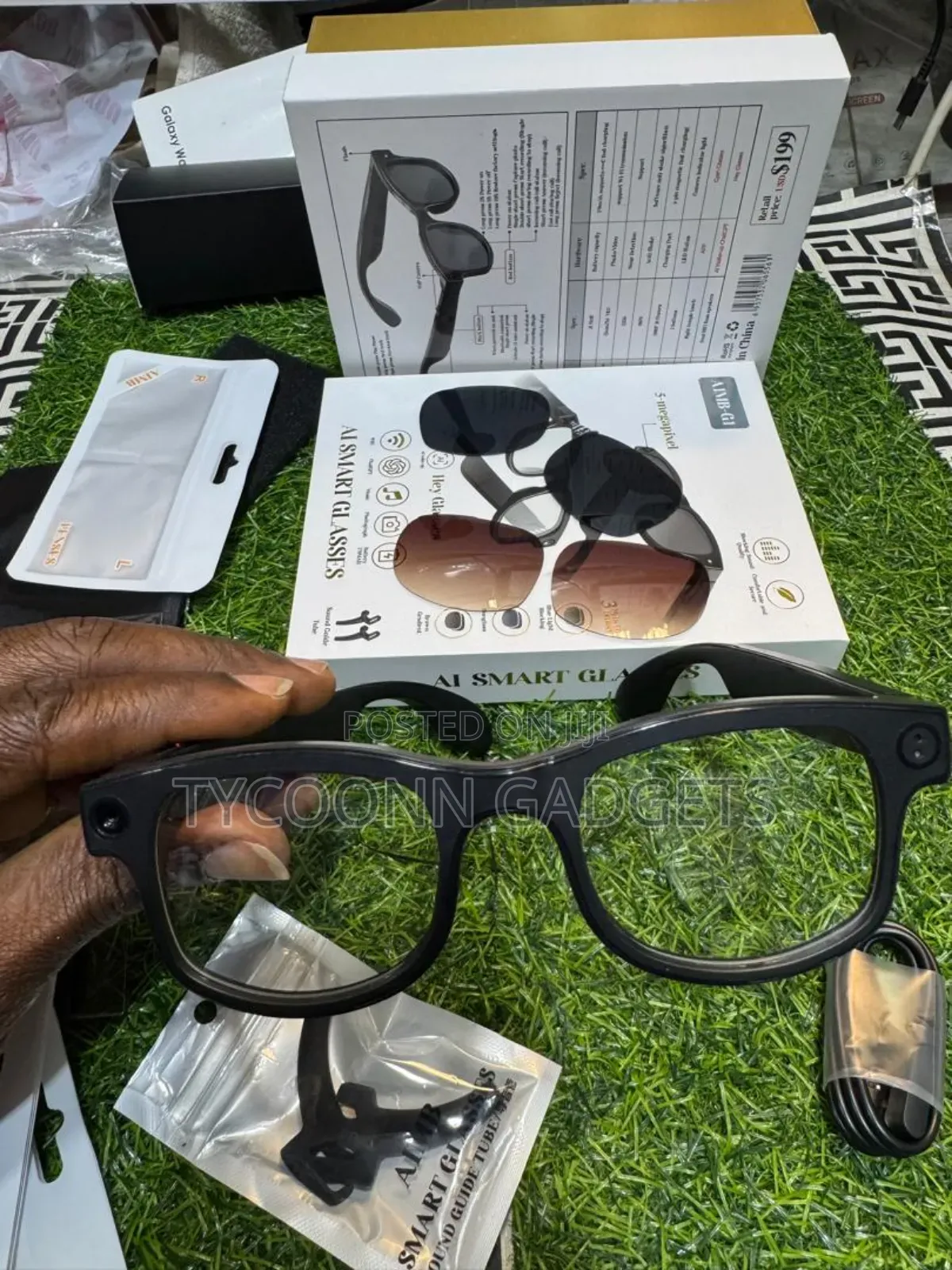 Ai Smart Glasses With Hd Camera and Bluetooth - Ai Noise-Canceling