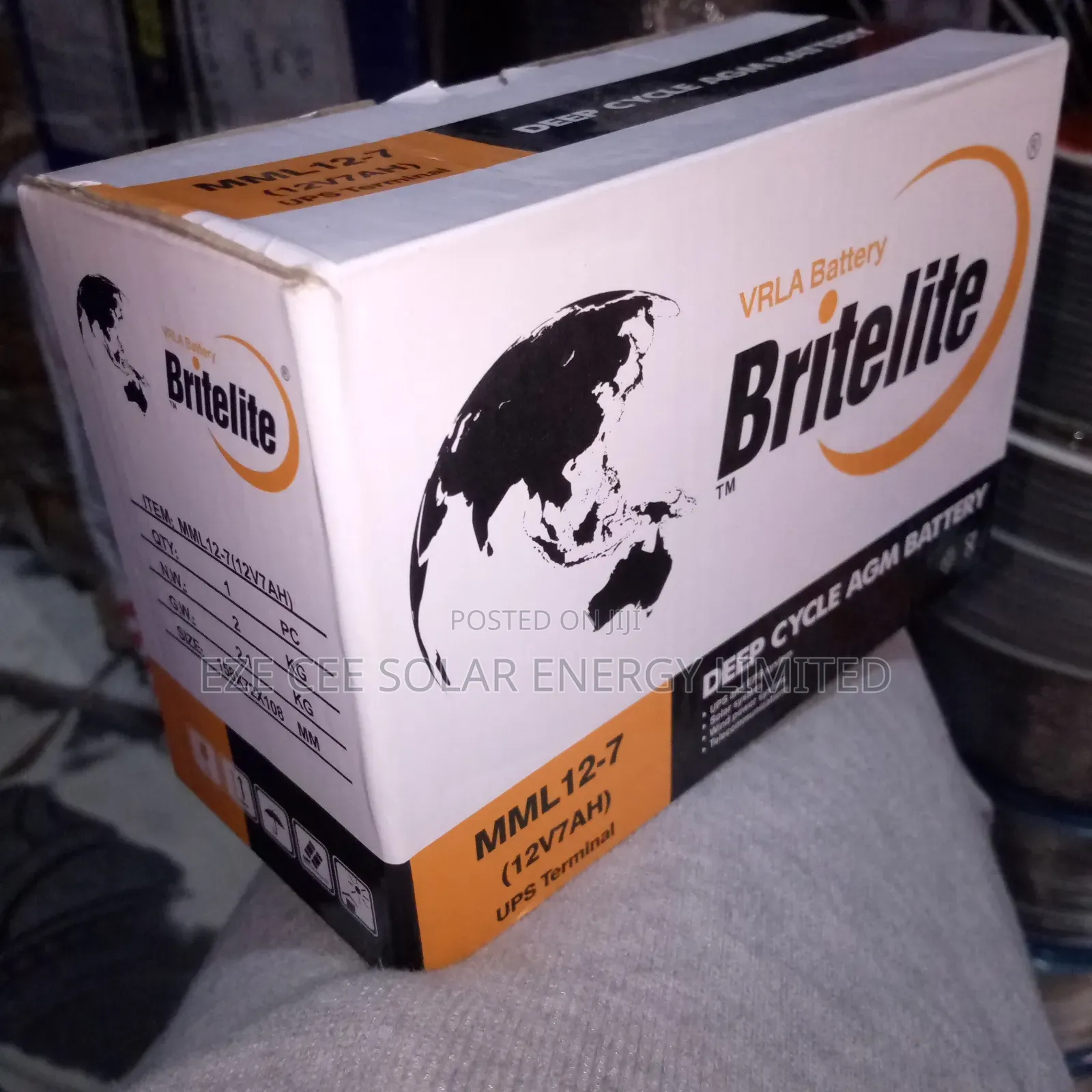 12v 7ahms Deep Cycle Battery