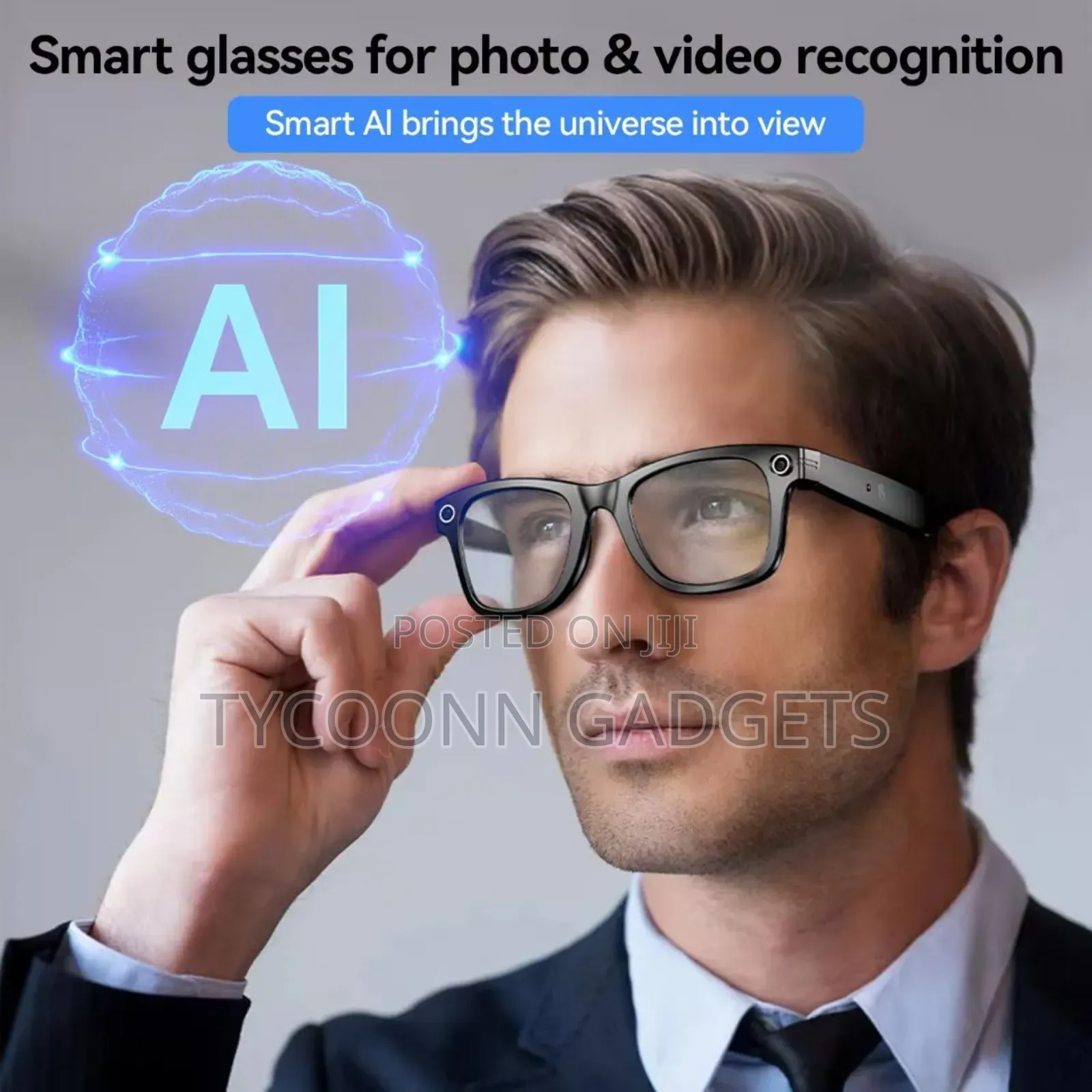 Ai Smart Glasses With Hd Camera and Bluetooth - Ai Noise-Canceling