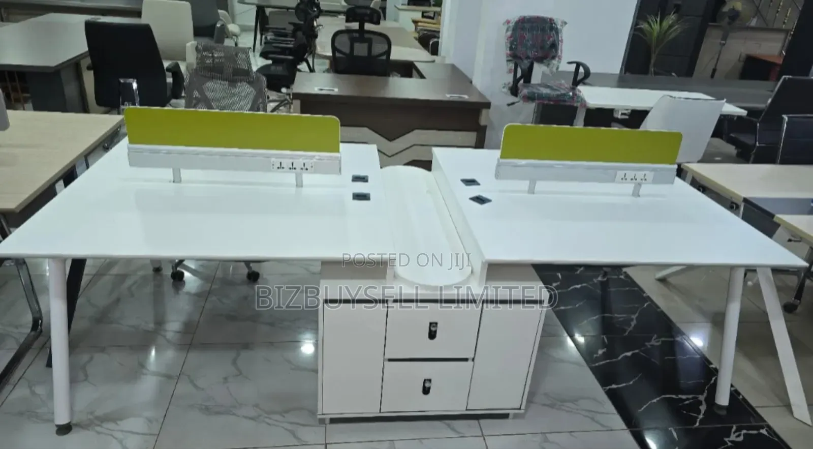 Executive 4 Seaters Workstations With Drawers And Universal 13amps.