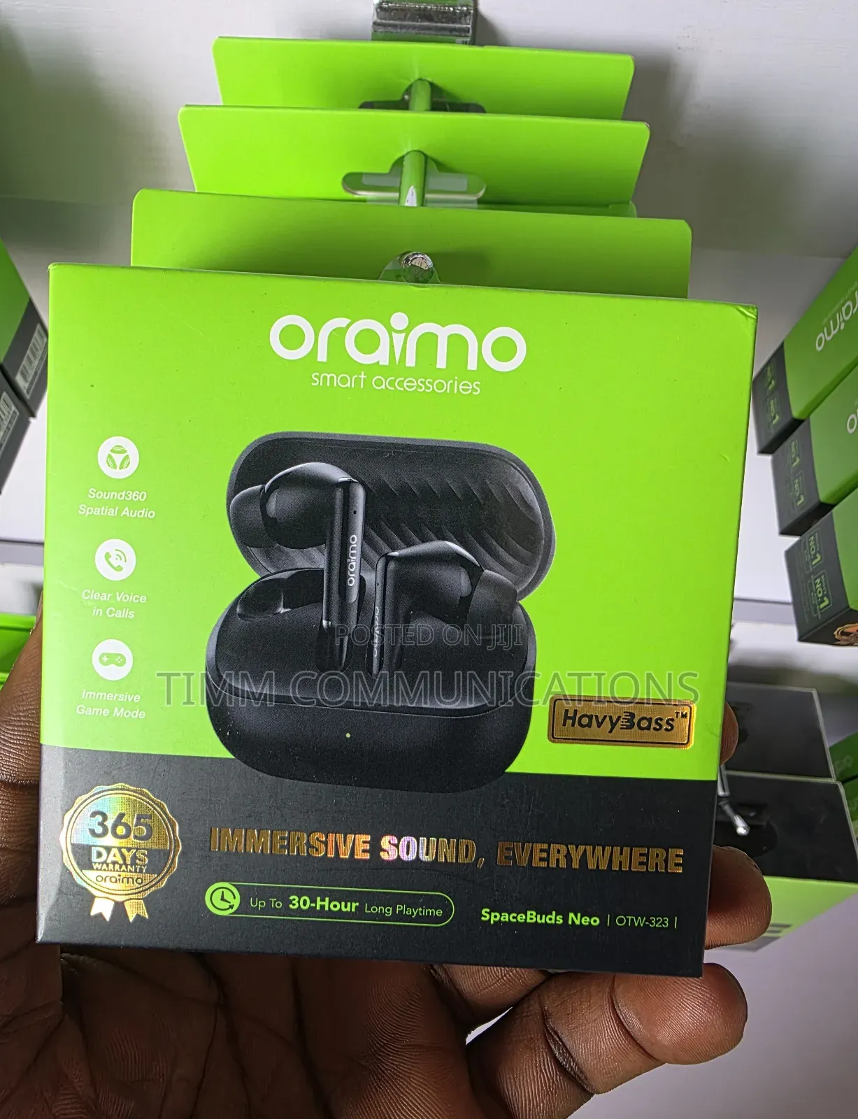 Oraimo Spacebuds Neo - 30h Battery, Havybass, New