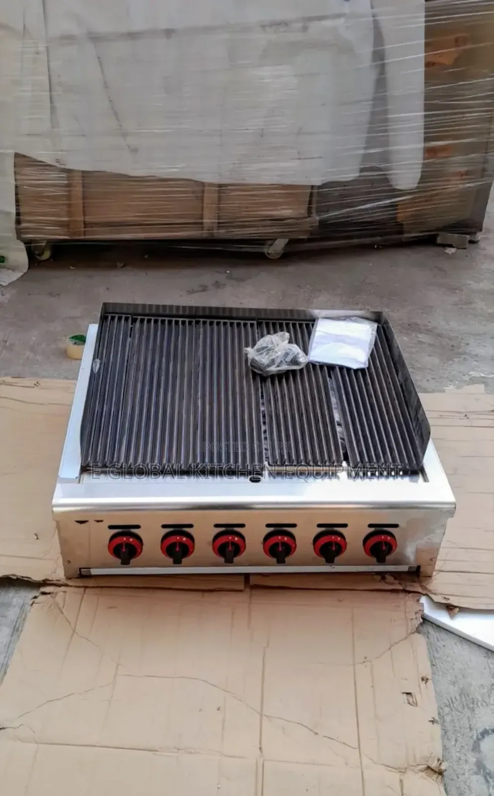 Lava Rock Grill Gas 6burner