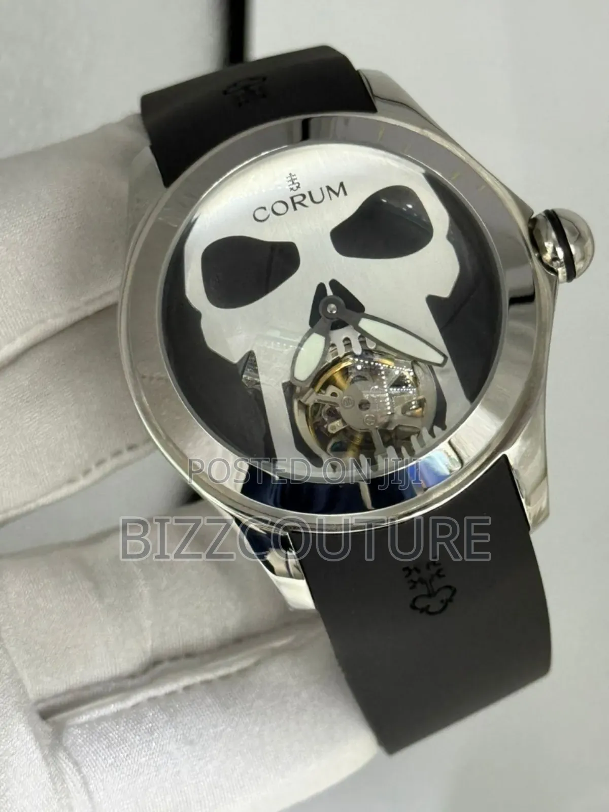 Original Corum Mechanical Black Rubber Strap Watch Available in Store
