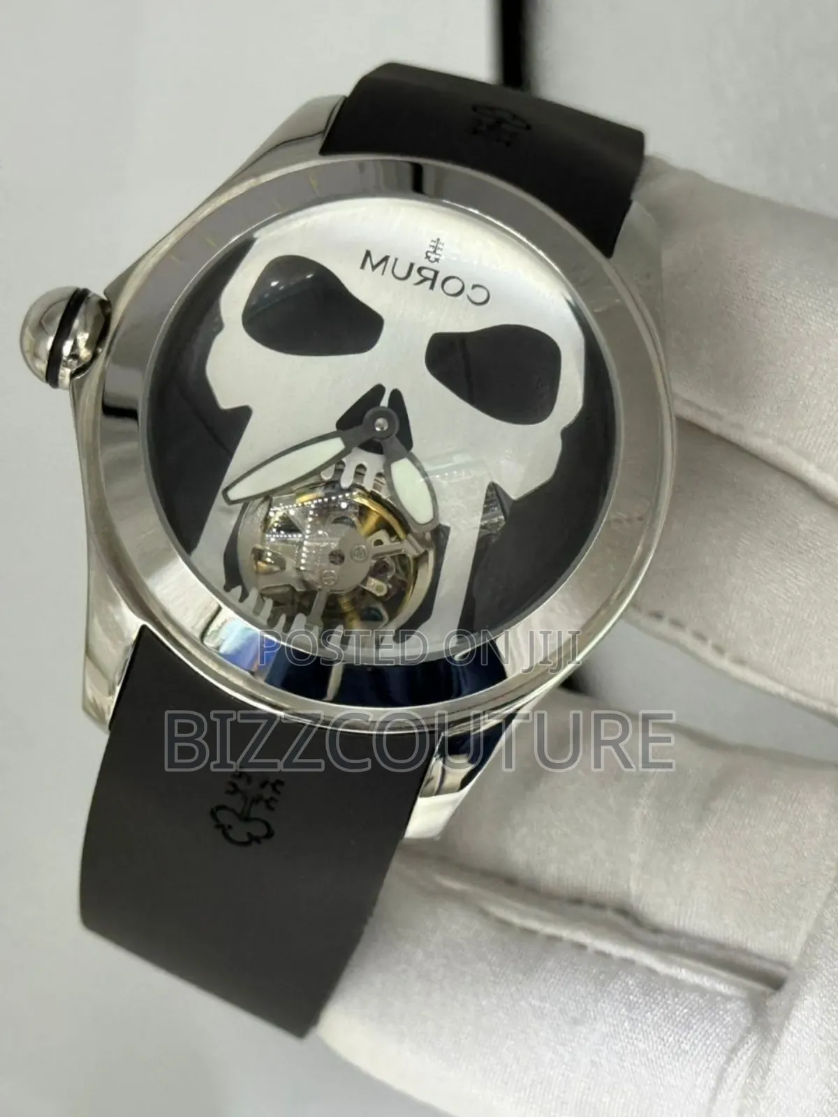 Original Corum Mechanical Black Rubber Strap Watch Available in Store