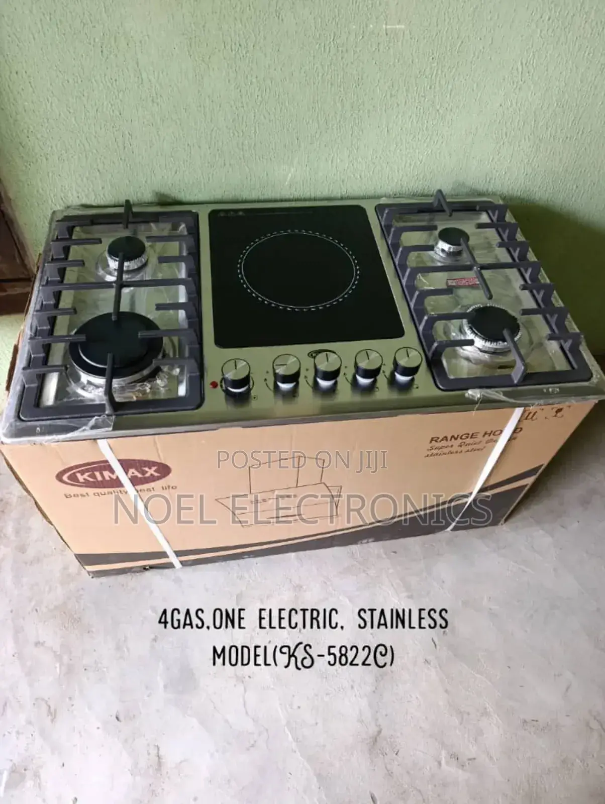 Kimax 4 Gas 1 Electric Luxury Inbuilt Cooker