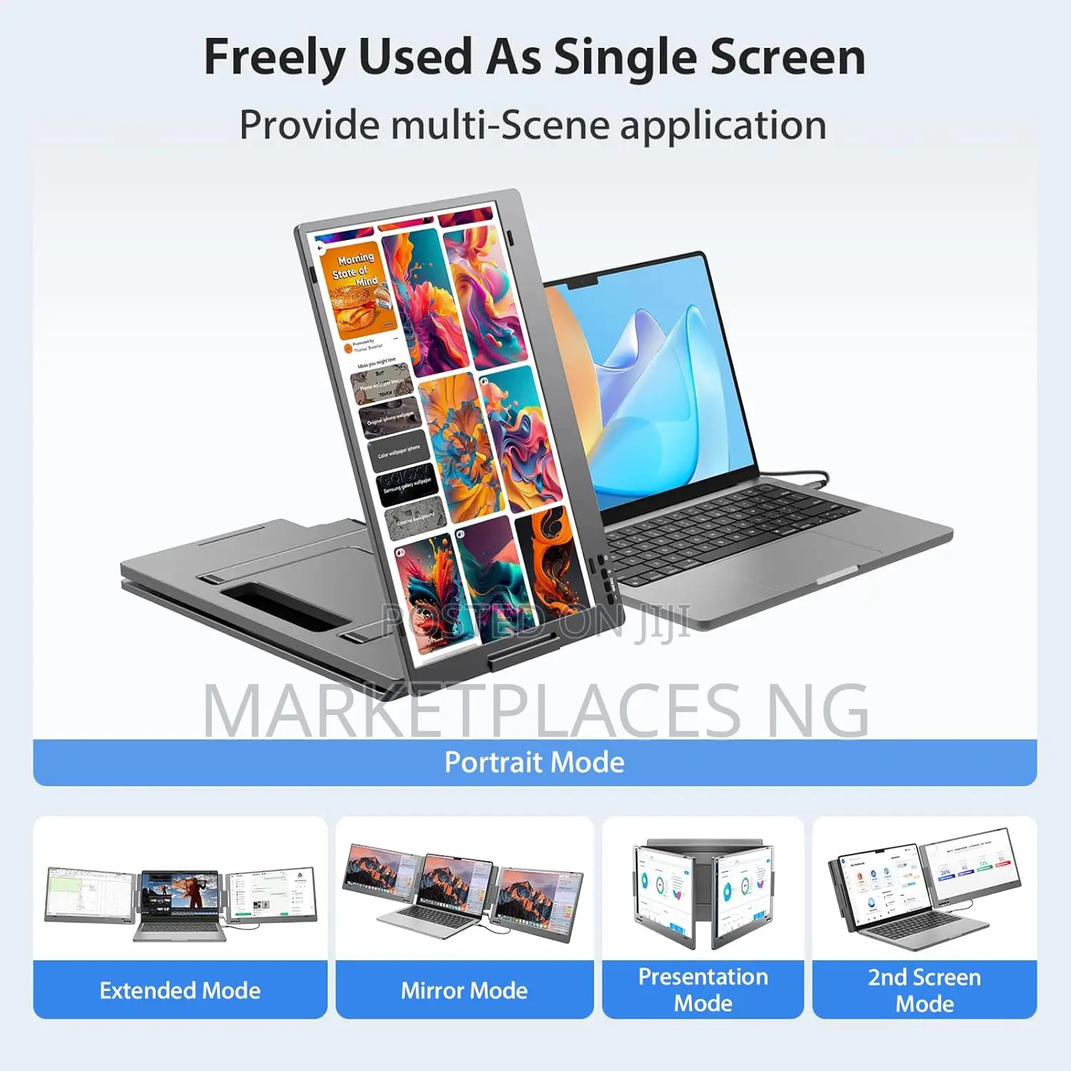 Kyy X90 Triple Laptop Screen Extender – Dual 14′′ FHD Ips, Usb-C