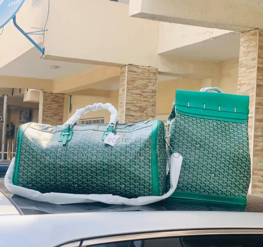 Goyard Quality Luxury Men Genuine Leather Duffle Bag/Backpack