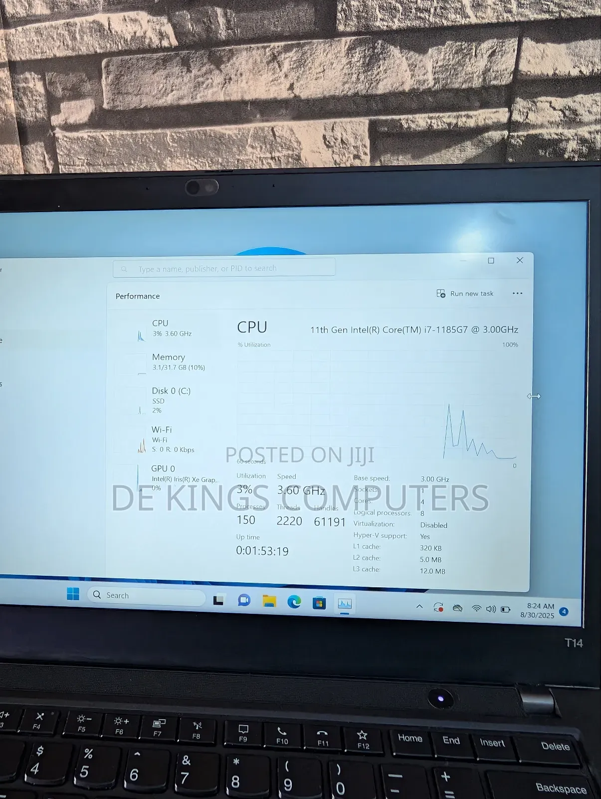 Laptop Lenovo ThinkPad T14 32GB Intel Core i7 SSD 512GB