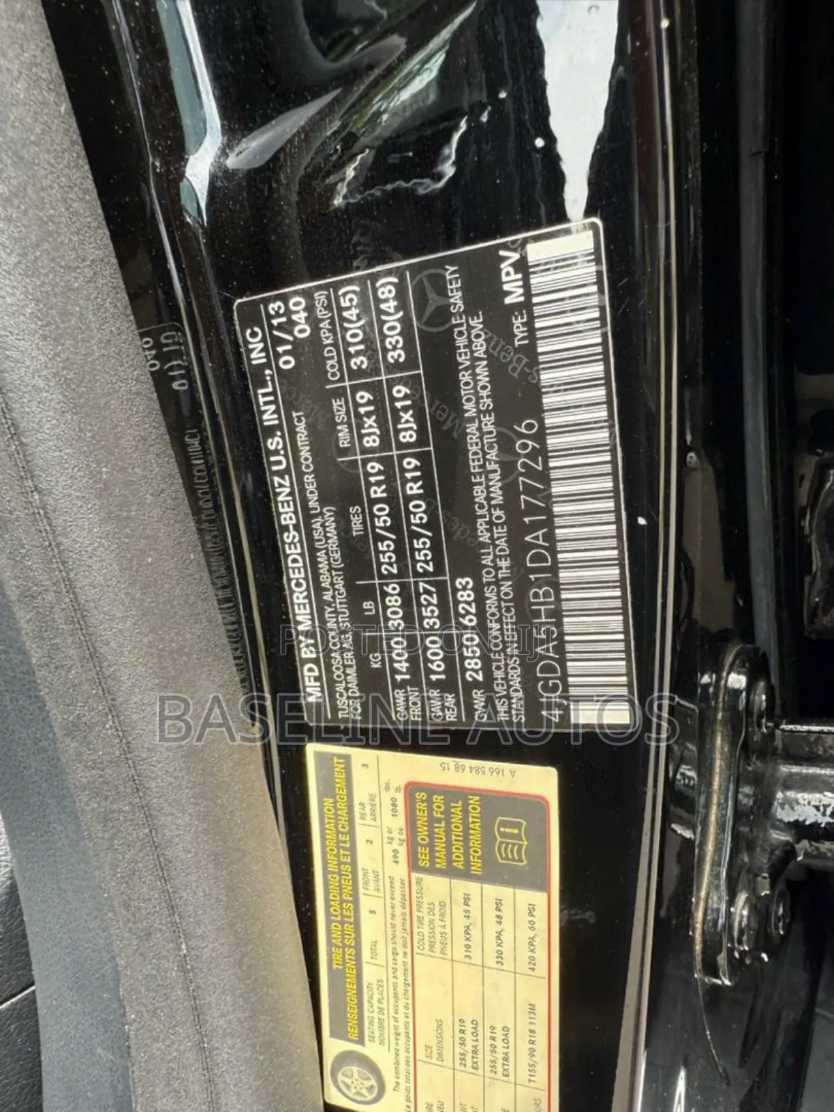 Mercedes-Benz M Class 2013 Black
