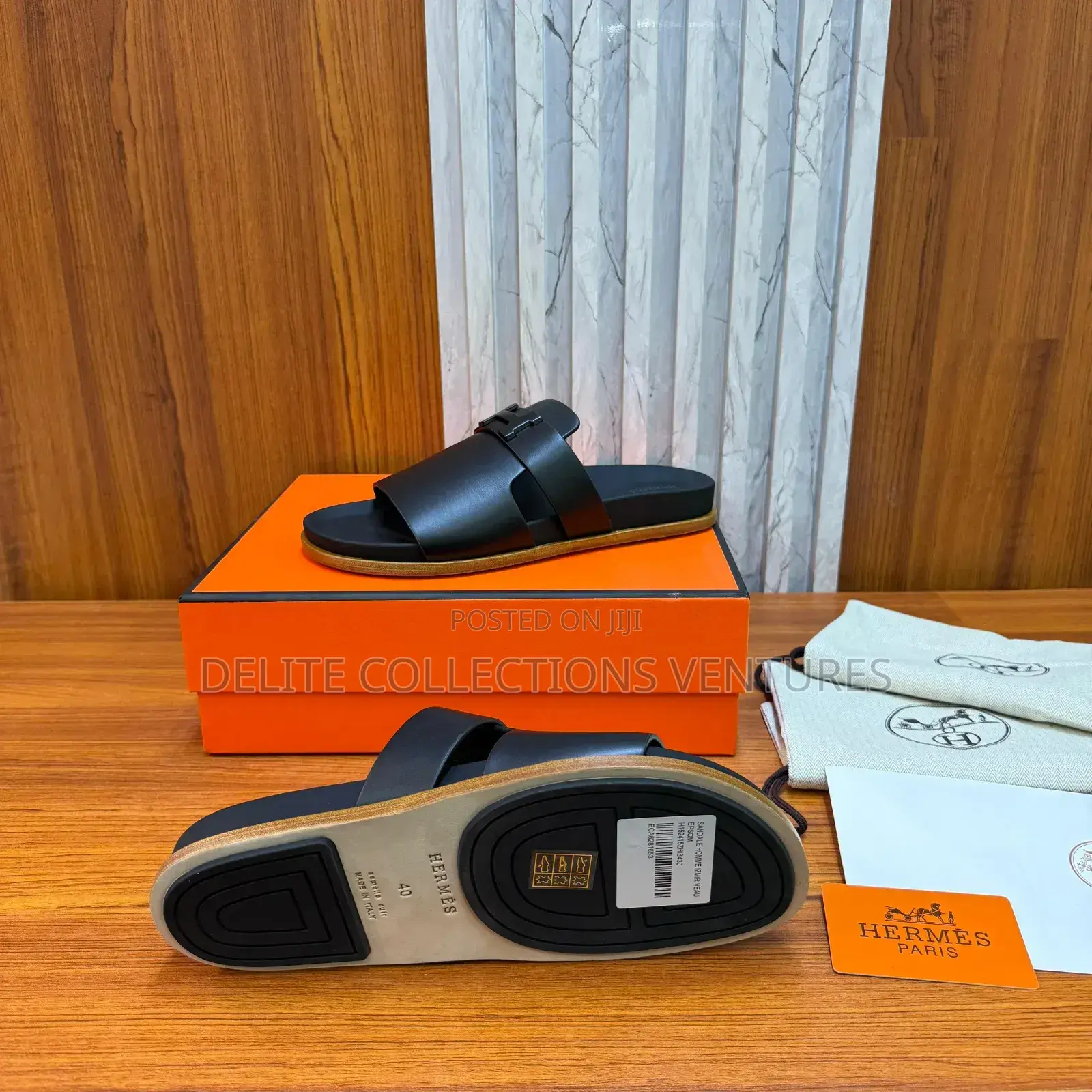 Hermes Jaures Sandal. * Leather So Product Reference: H242943zh01390