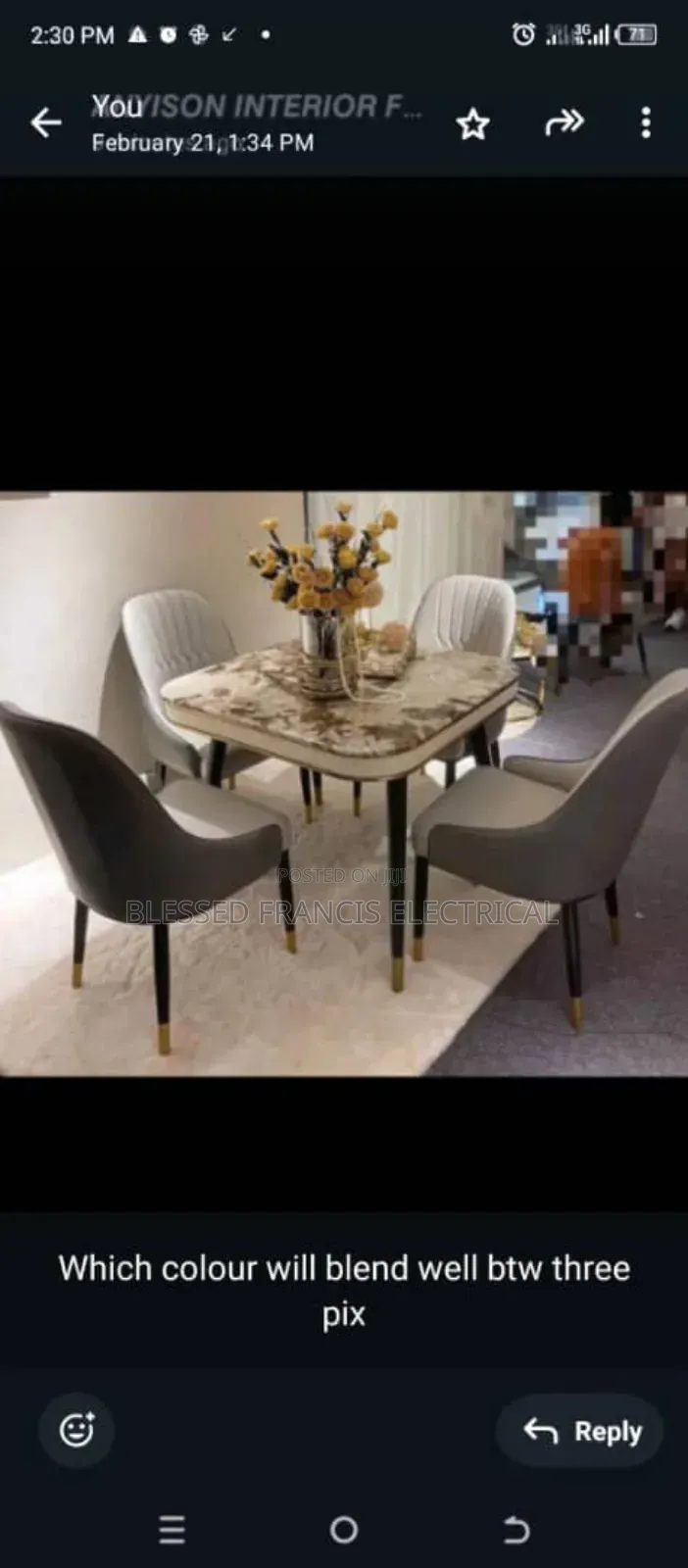 Marble Dining With 4 Chairs