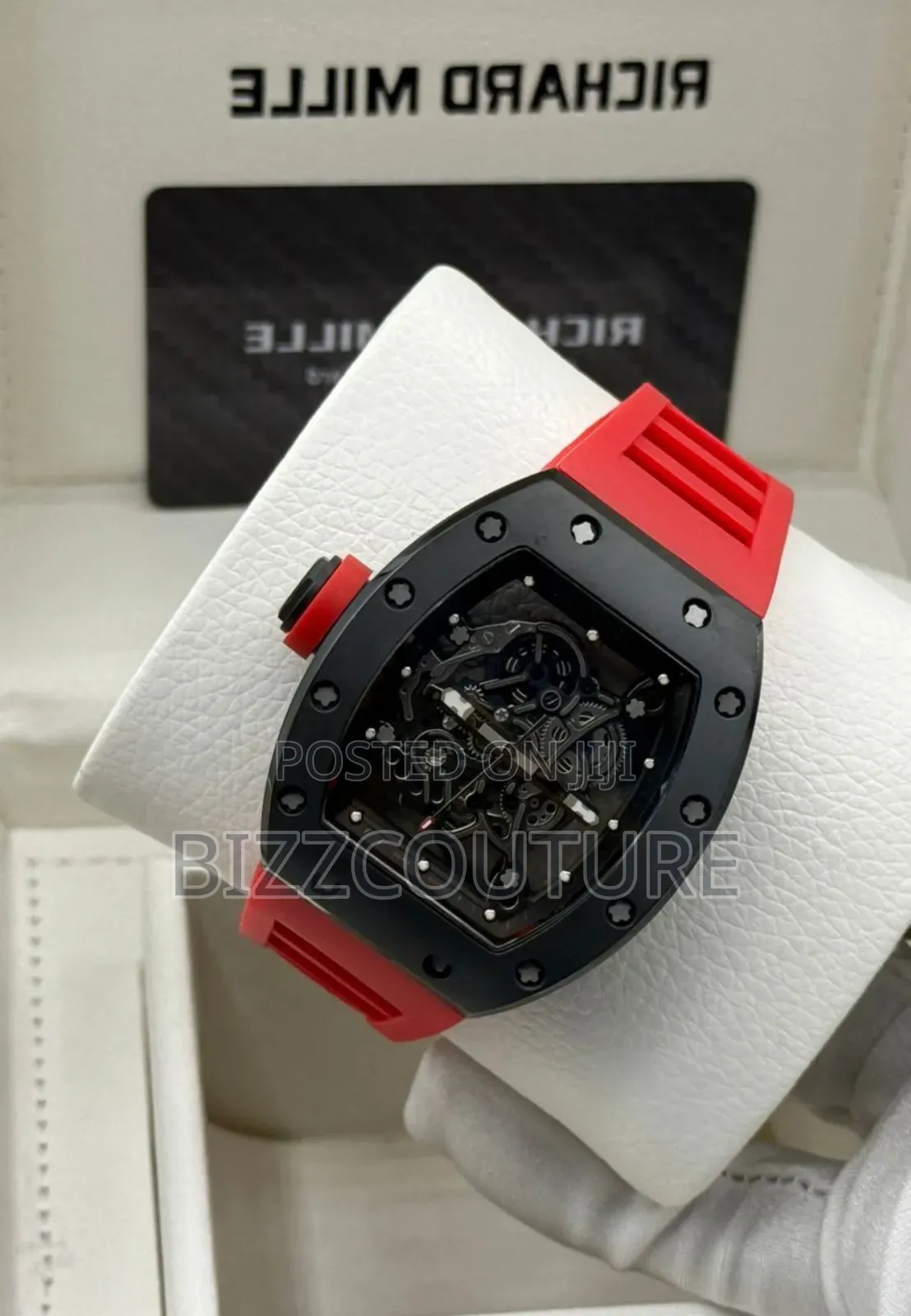 Original Richard Mille Red Rubber Strap, Mechanical Watch
