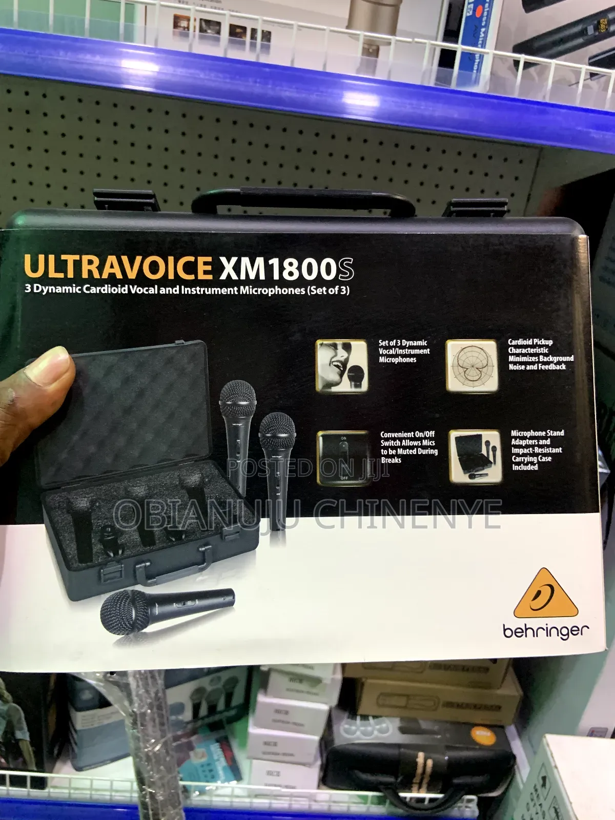 Behringer Xm1800s Ultravoice Sets of 3 Dynamic Microphone