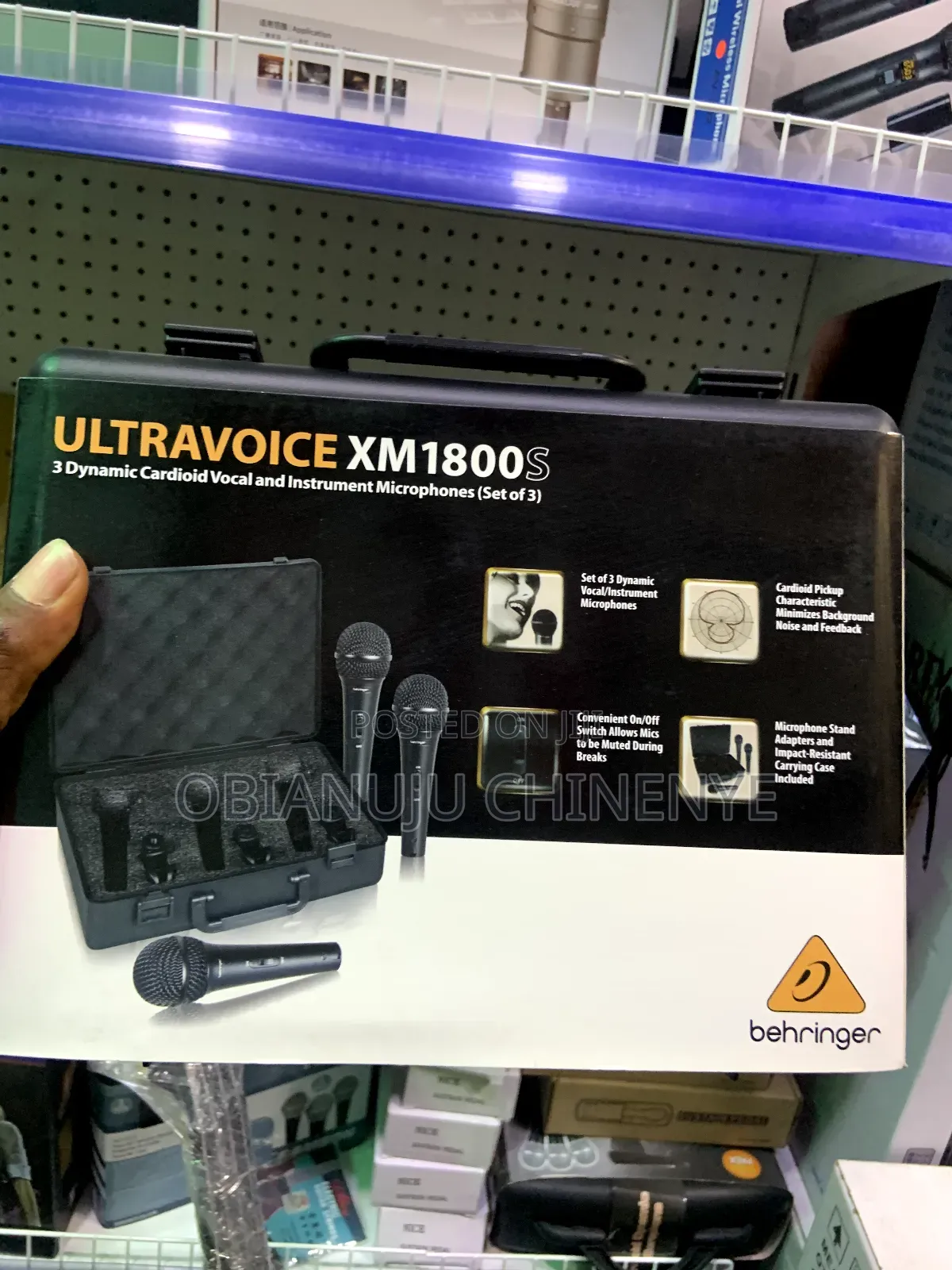 Behringer Xm1800s Ultravoice Sets of 3 Dynamic Microphone