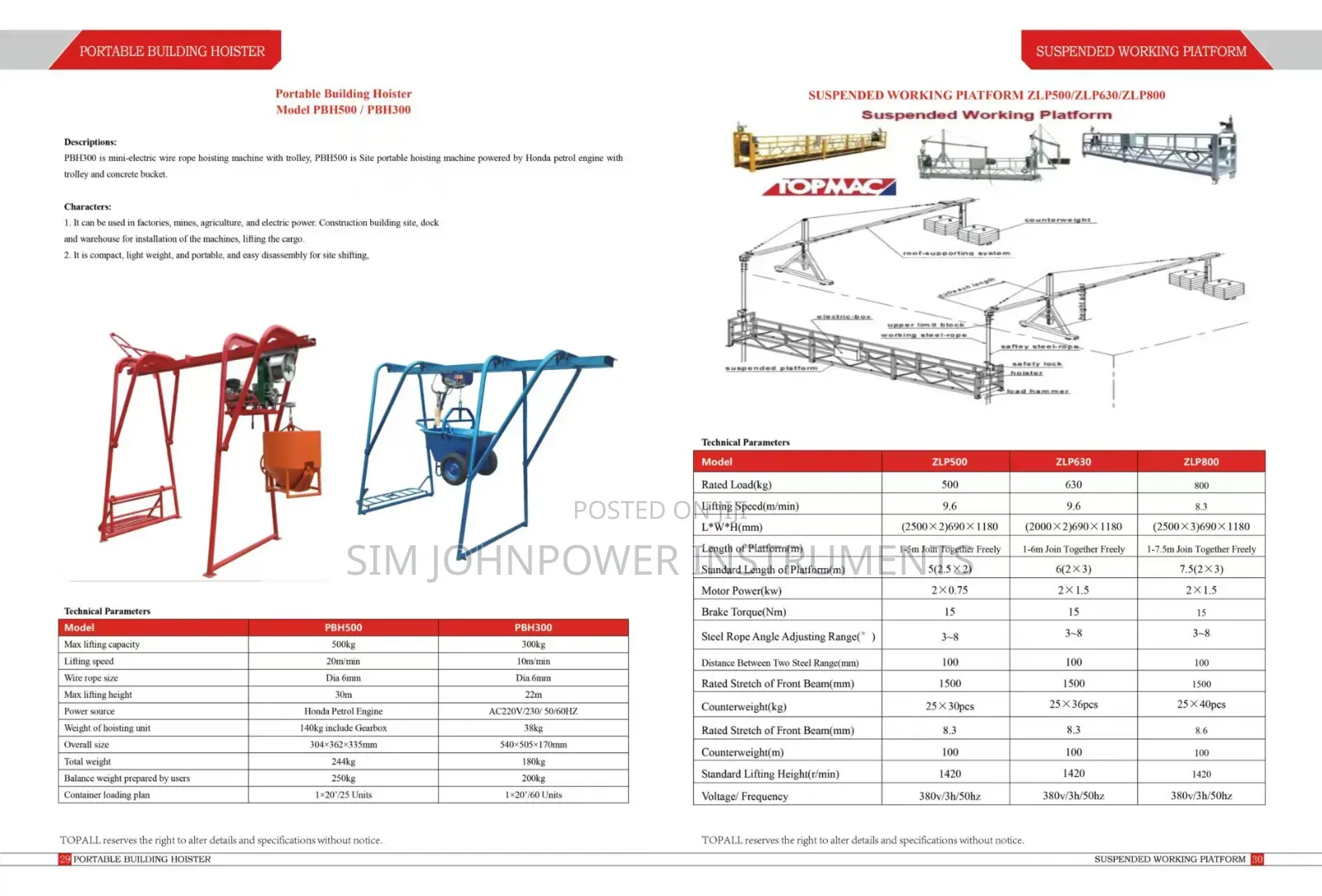 Portable Building Hoist