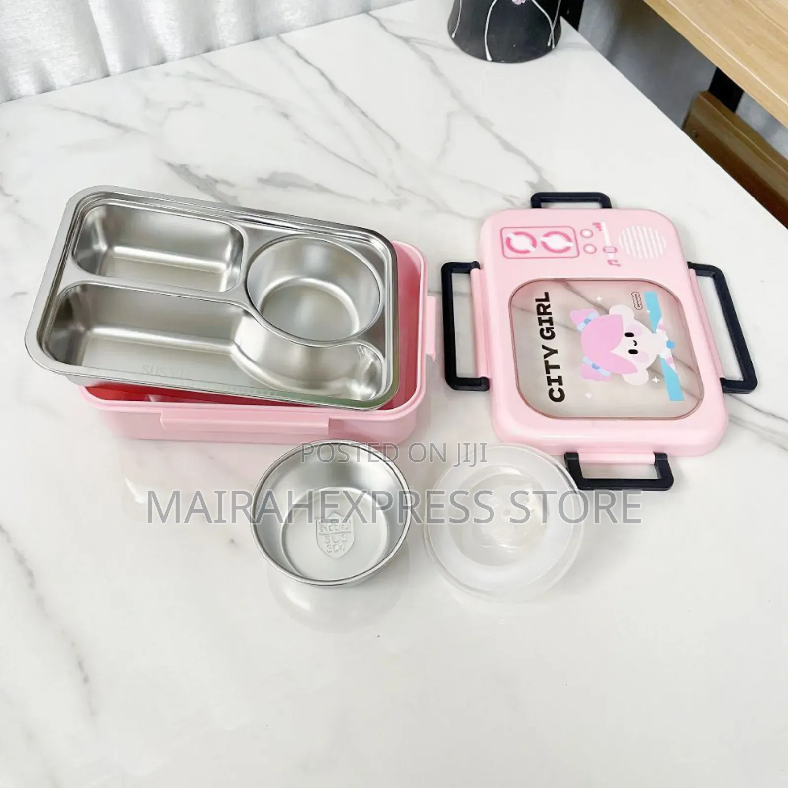 3 Partition Stainless Inner Lunch Box