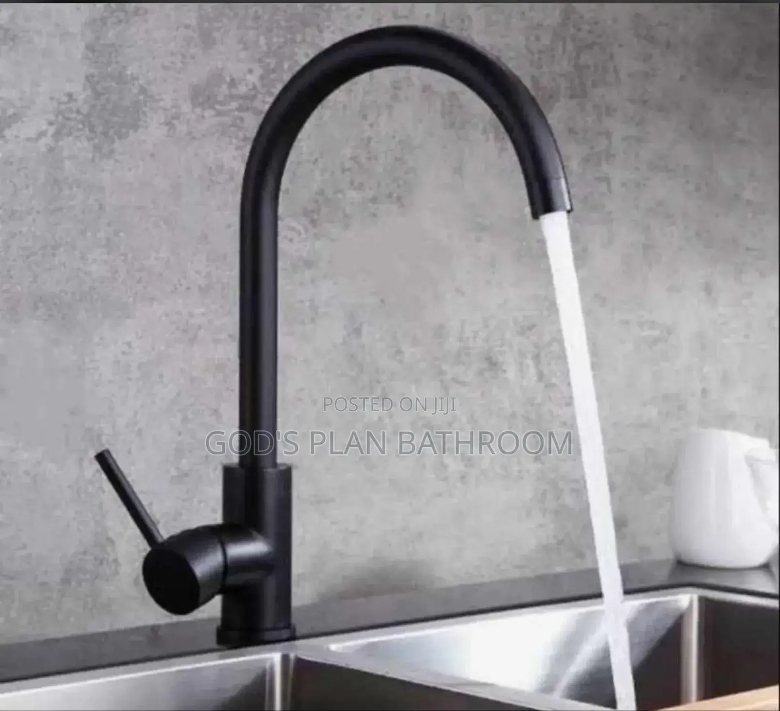 Antirust and Black Kitchen Sink Tap