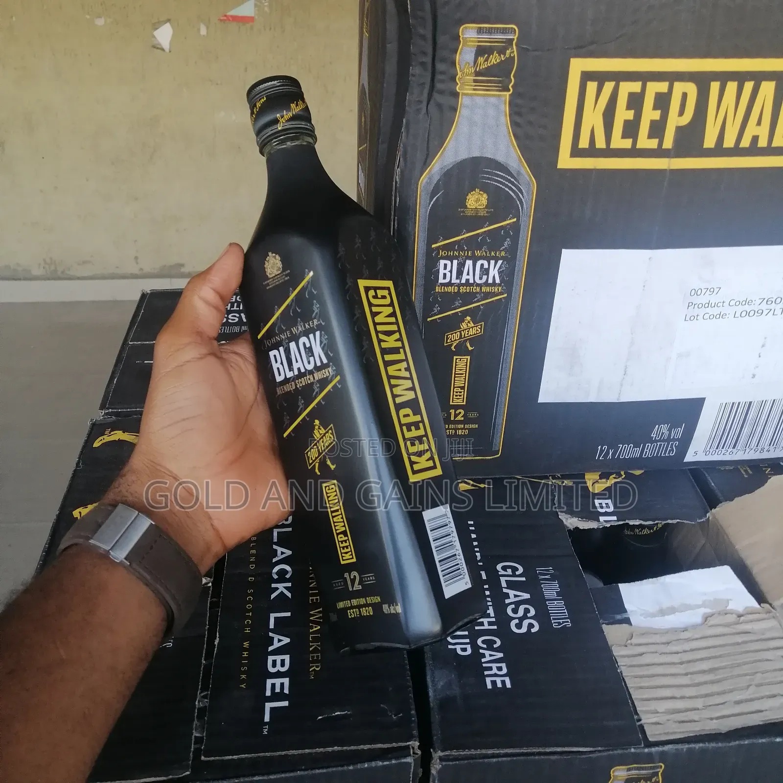 Black Label 70cl 12btls