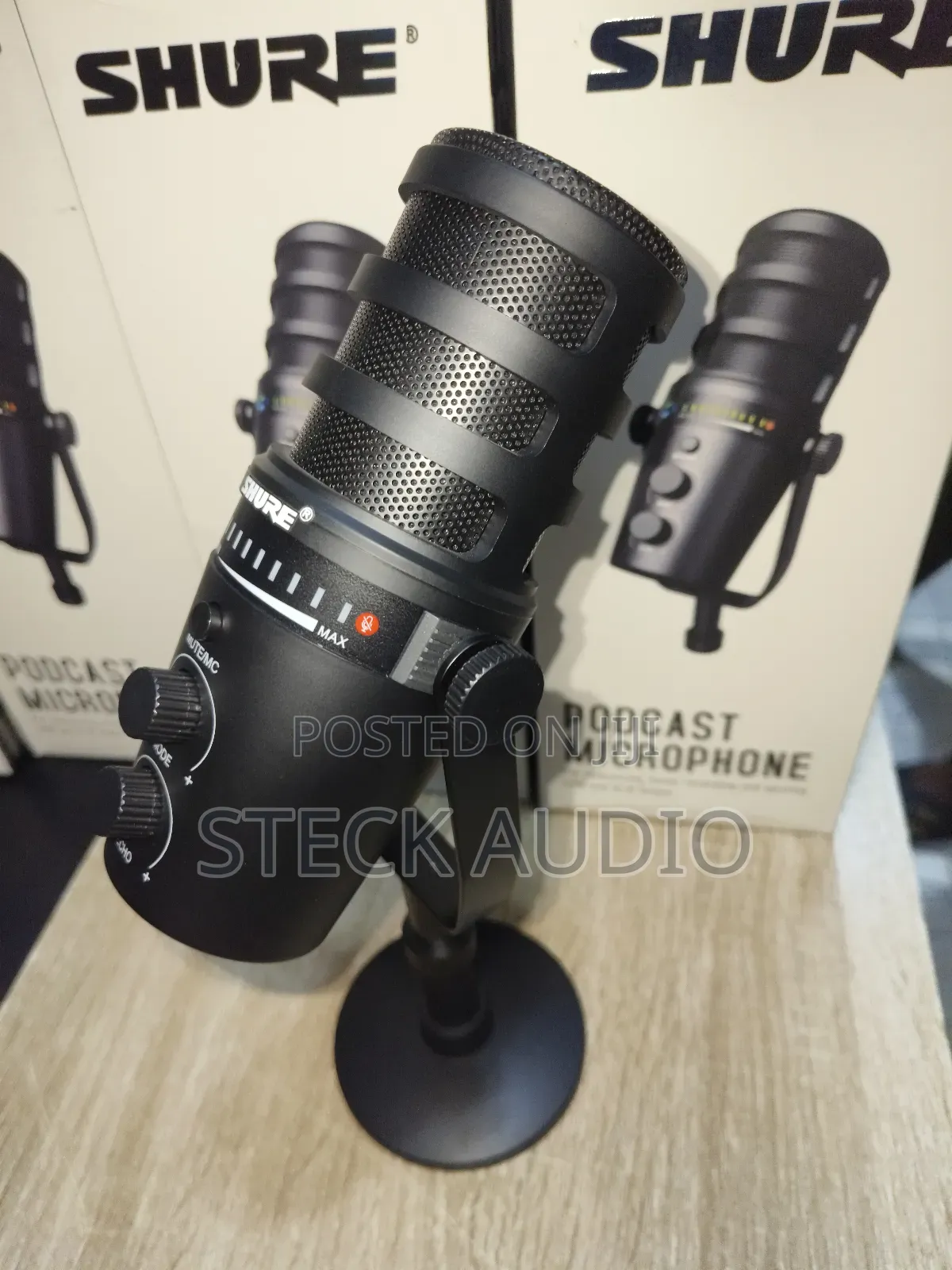 Shure Mv5+ Podcast Microphone Compatible With Mobile Phones and XLR